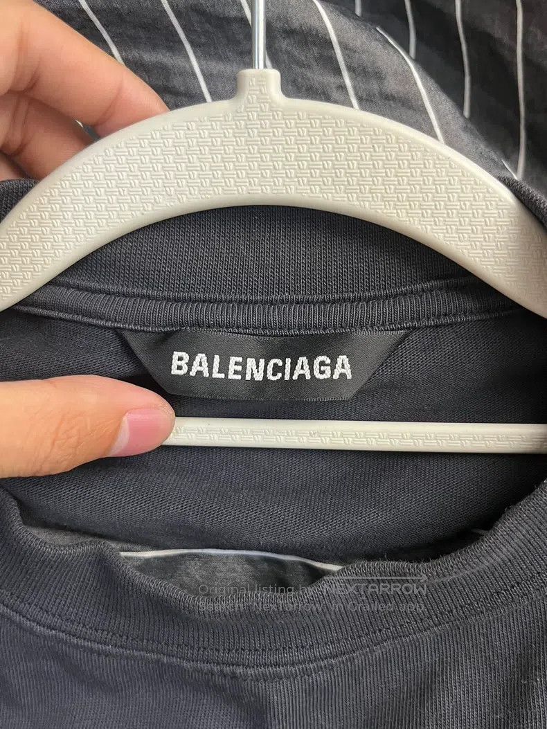 Balenciaga Balenciaga Striped Polyester Fabric Shirt Size US L / EU 52-54 / 3 - 4 Thumbnail