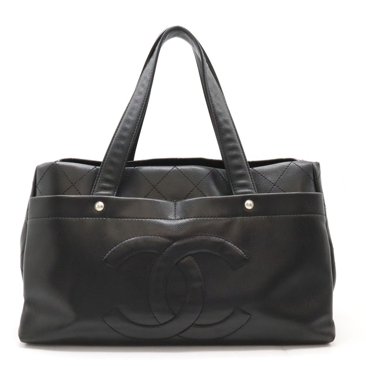 Chanel Chanel Chanel Caviar Skin Matelasse Tote Bag Leather Tote Bag in Great Condition Size ONE SIZE - 1 Thumbnail