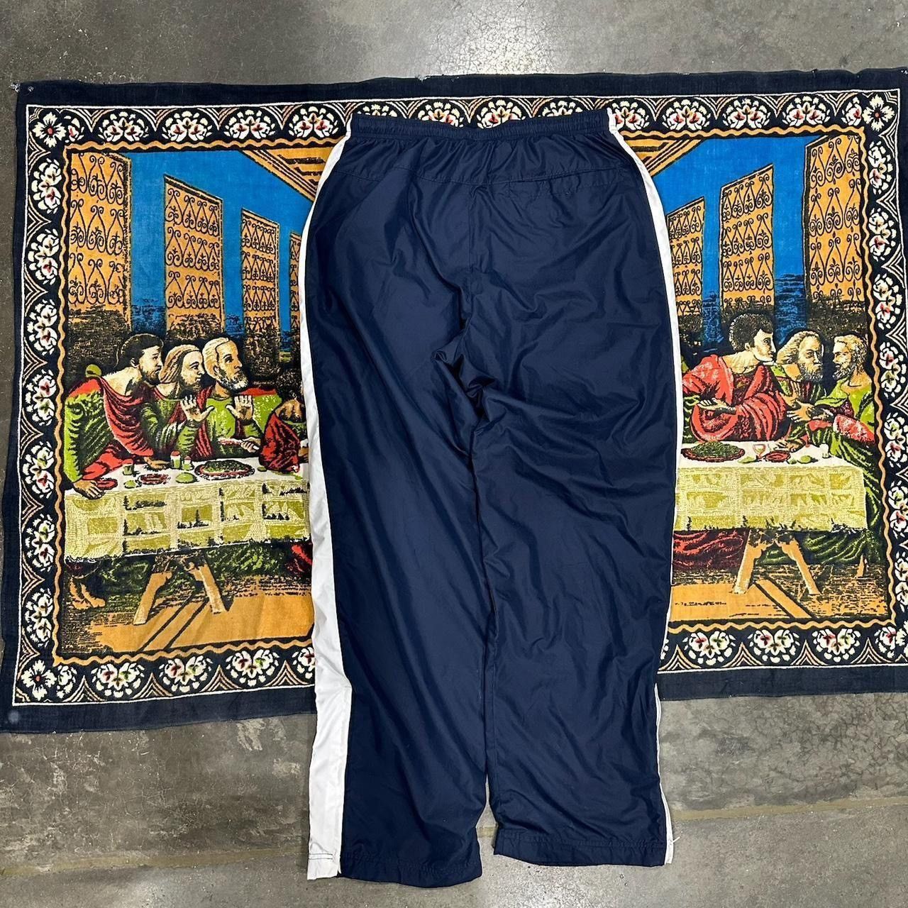 Nike Vintage Nike Blue navy track pants large baggy y2k swoosh Size US 34 / EU 50 - 6 Thumbnail
