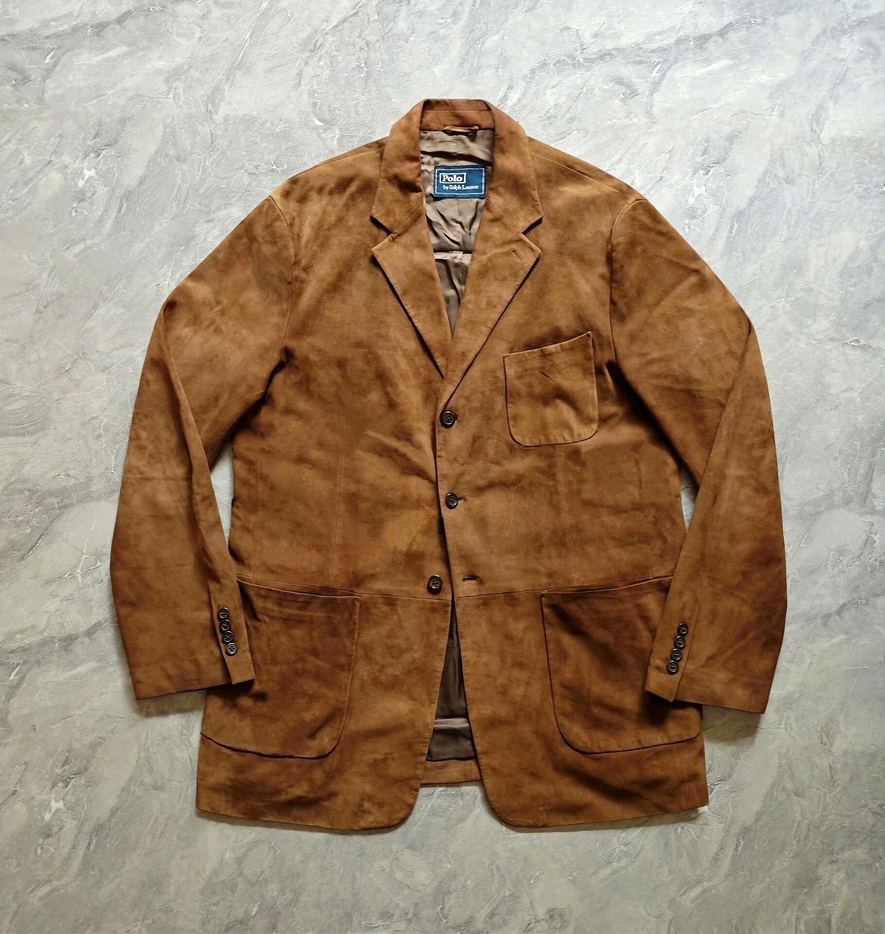Polo Ralph Lauren brown suede blazer from polo ralph lauren Size US XL / EU 56 / 4 - 1 Thumbnail