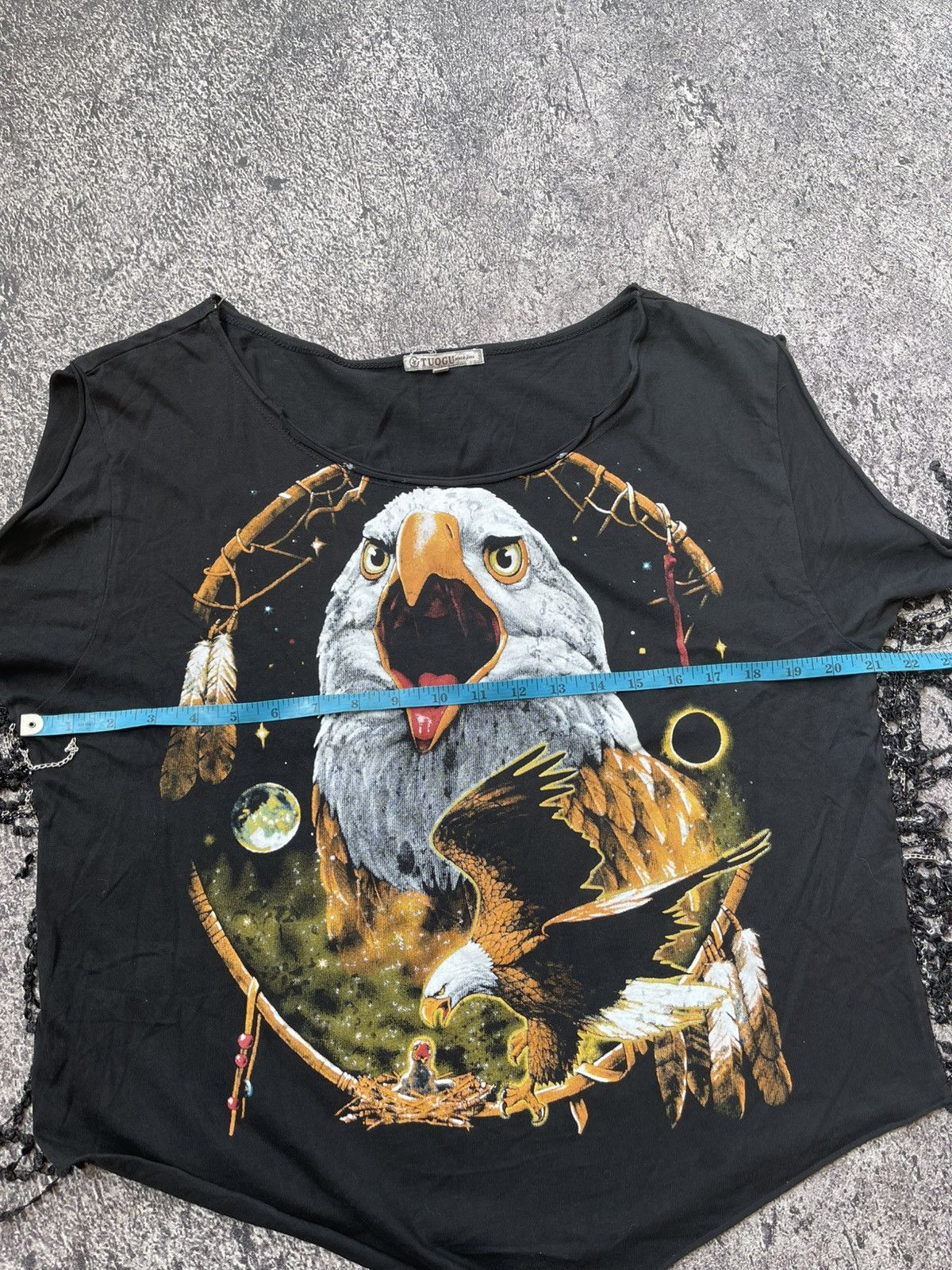 Hysteric Glamour Y2K Tuogu eagles ifsixwasnine fringe tshirt Size L / US 10 / IT 46 - 7 Thumbnail