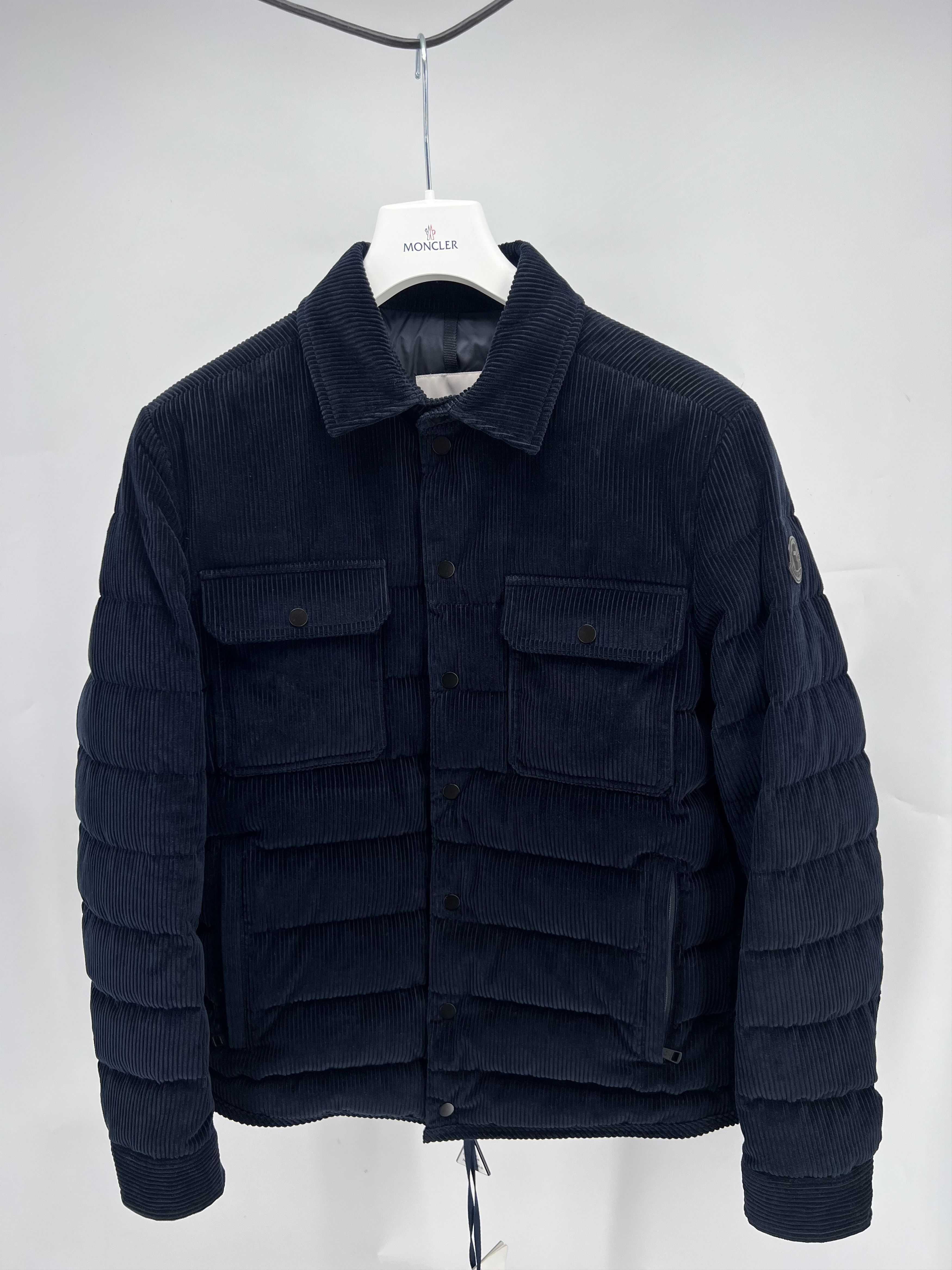 Moncler Moncler Gasserhof Blue Corduroy Jacket Size S Size US S / EU 44-46 / 1 - 1 Thumbnail