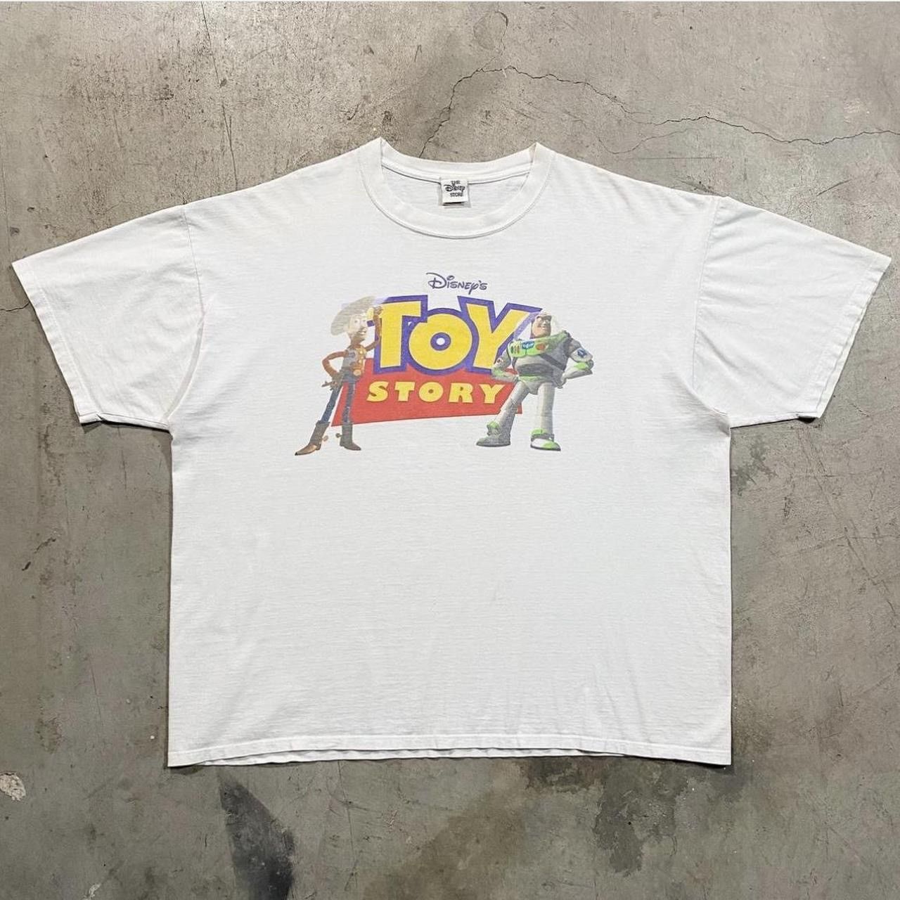 image of Disney x Vintage Toy Story T-Shirt in White, Men's (Size 2XL)