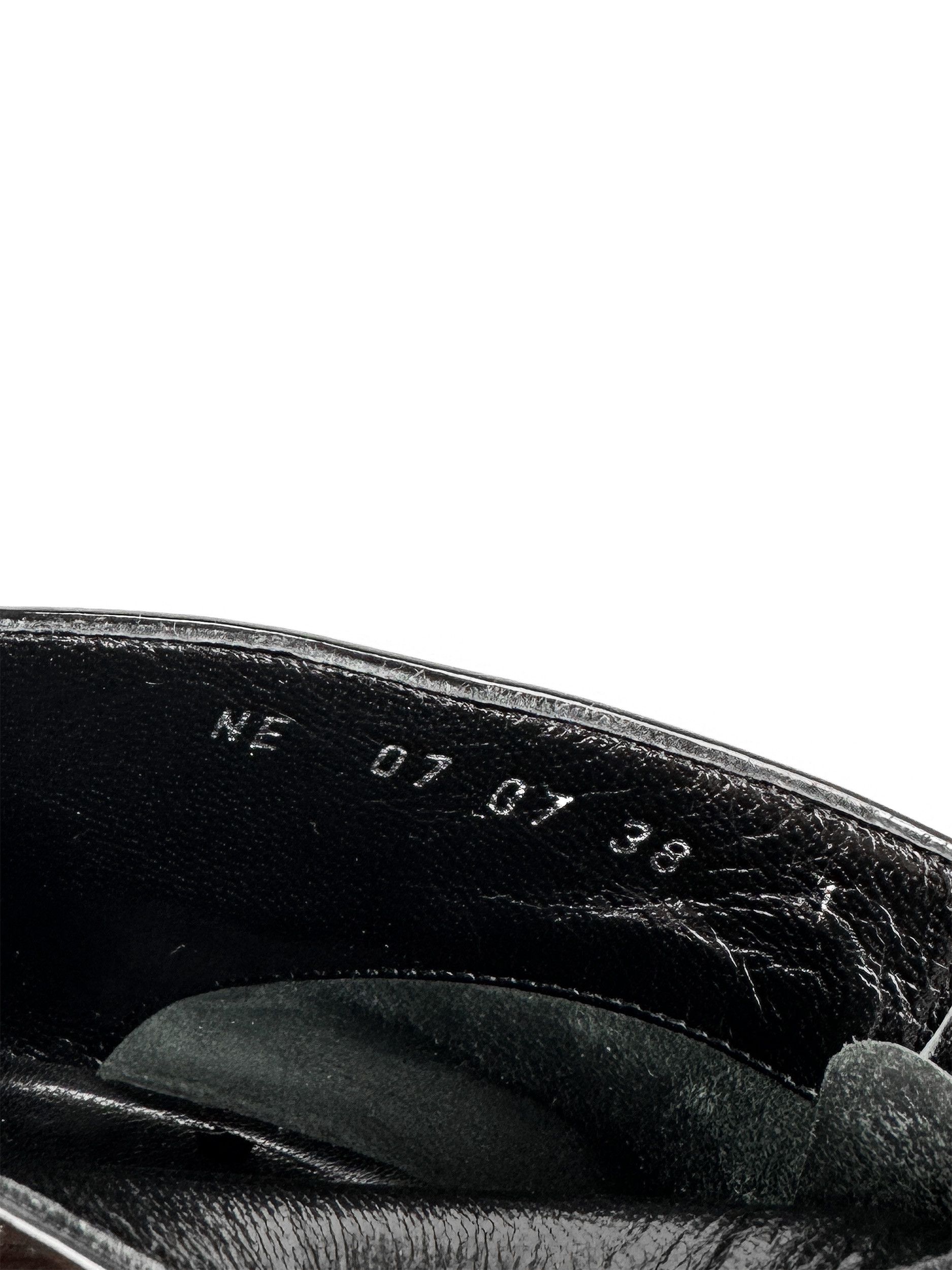Dior Christian Dior Black Monogram Patent Leather Boots Heels Size US 8 / IT 38 - 11 Thumbnail