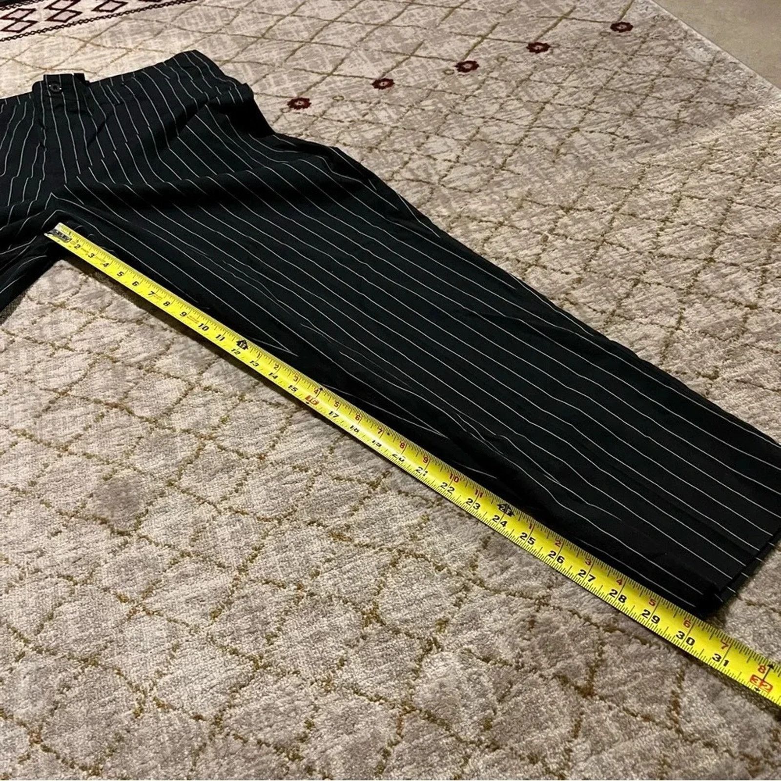 Lauren Ralph Lauren Ralph Lauren Dress Pants Womens 16W Black White Pinstripe Size 38" / US 16 / IT 52 - 6 Thumbnail
