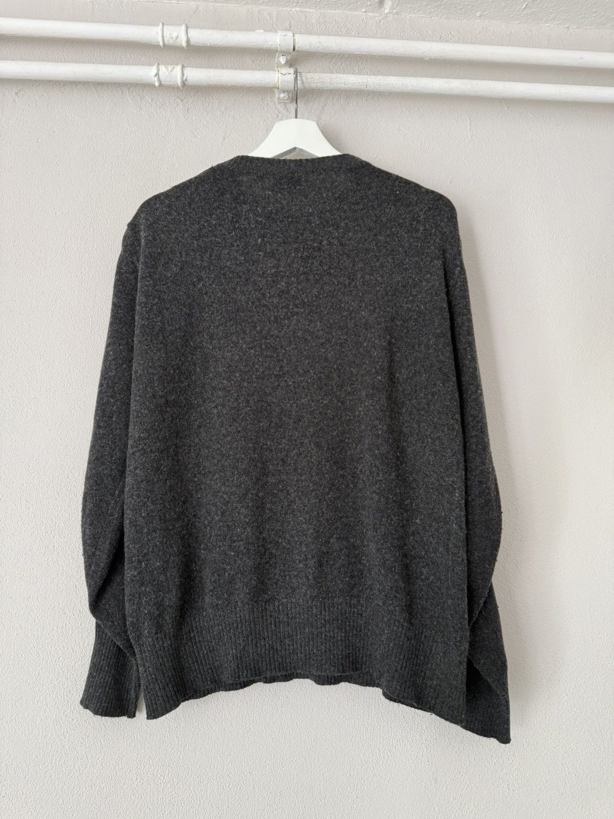 Dolce & Gabbana D&G Charcoal Wool Sweater with Tactical Strap Detail Size US M / EU 48-50 / 2 - 6 Thumbnail