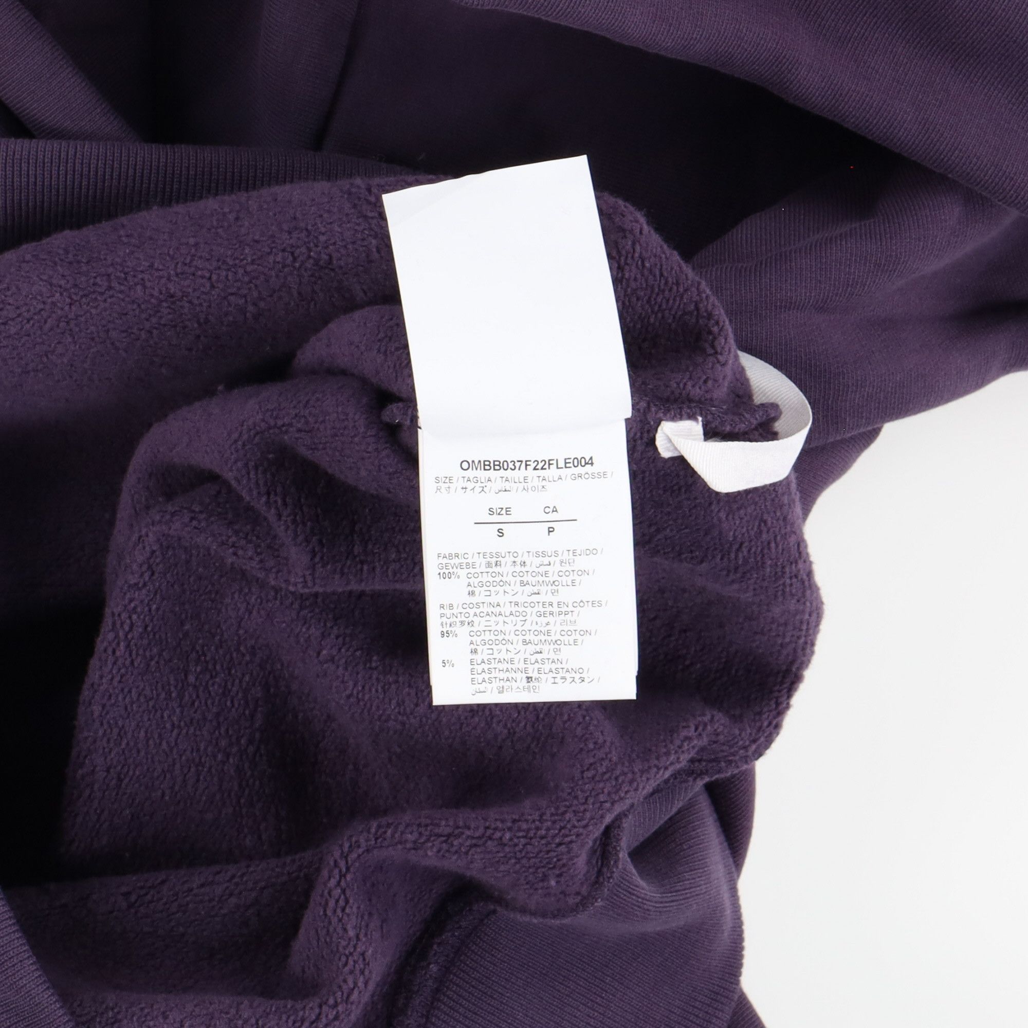 Off-White Purple Caravaggio Crowning Oversized Hoodie Size US S / EU 44-46 / 1 - 7 Thumbnail