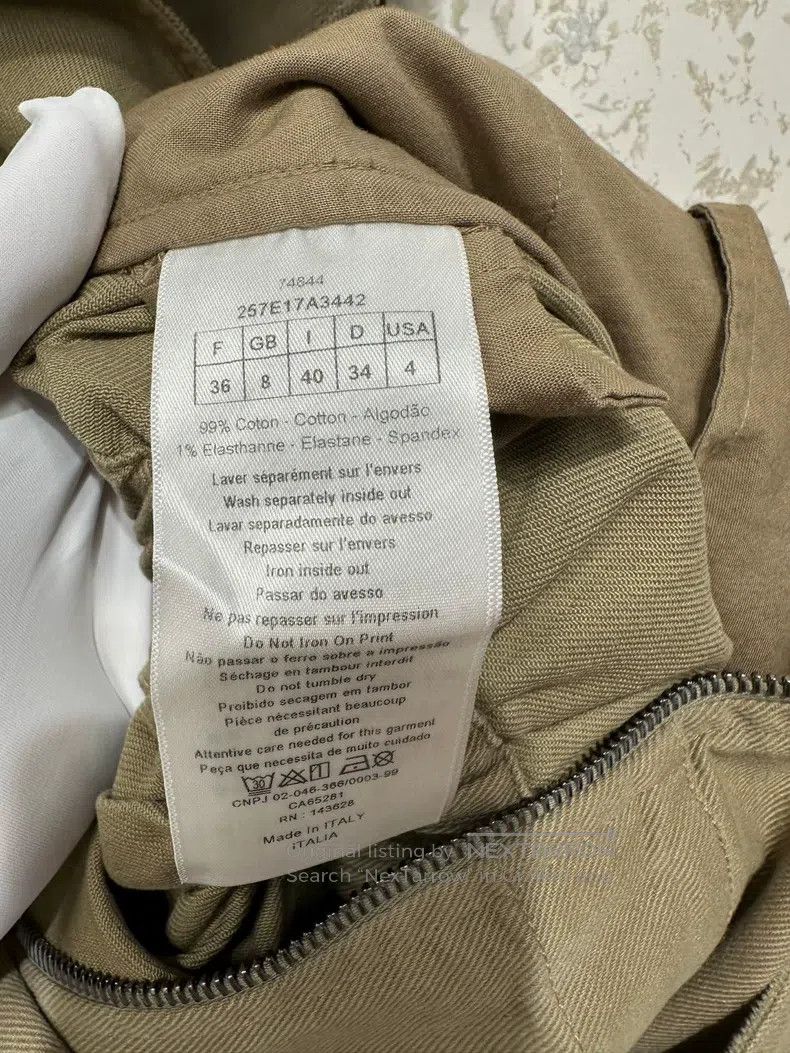 Dior Dior 22 Autumn and Winter Khaki Printed Pross Size 24" / US 00 / IT 34 - 4 Thumbnail