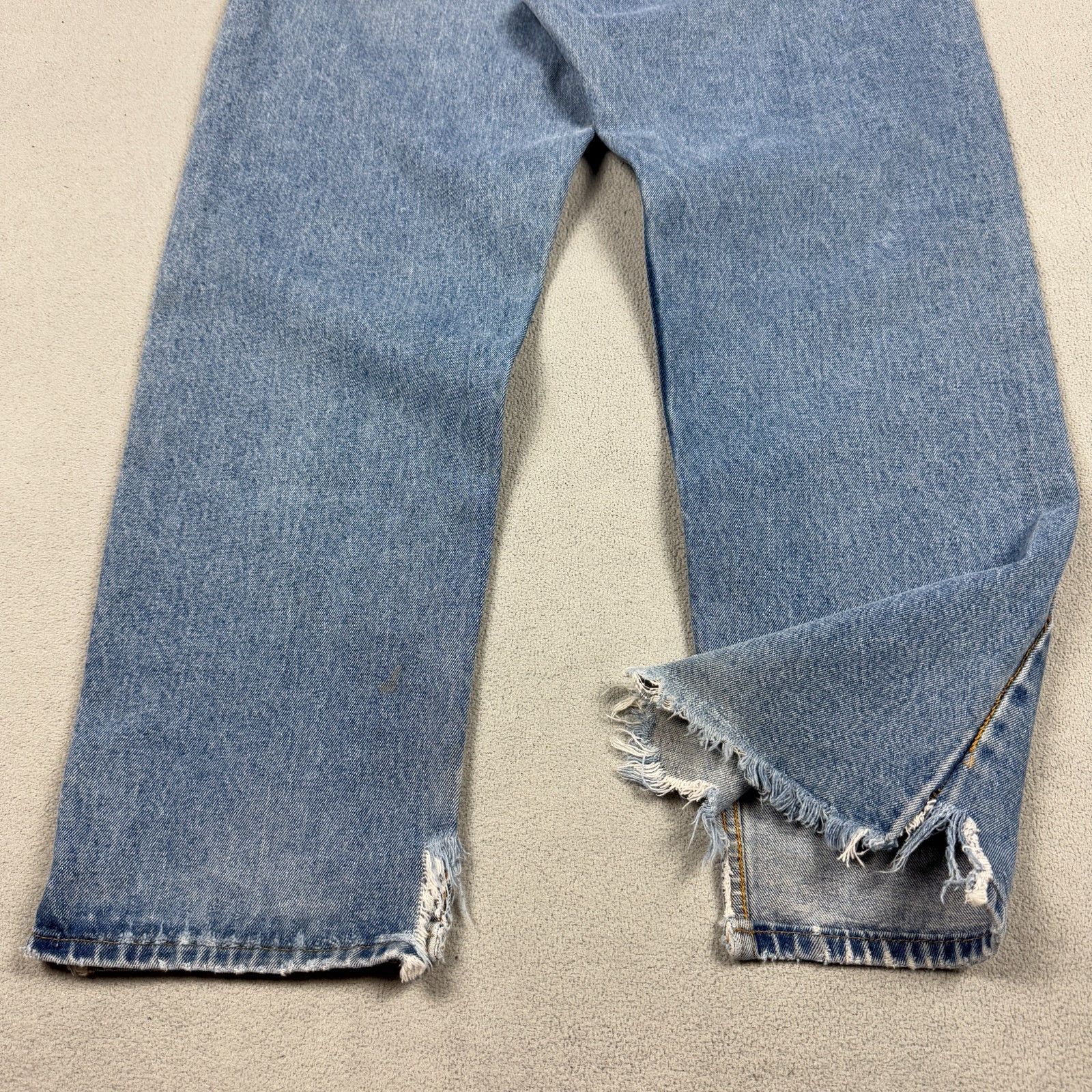 Polo Ralph Lauren Polo Ralph Lauren Distressed Jeans 36x30 Denim Raw Hem Y2K Size US 36 / EU 52 - 7 Thumbnail