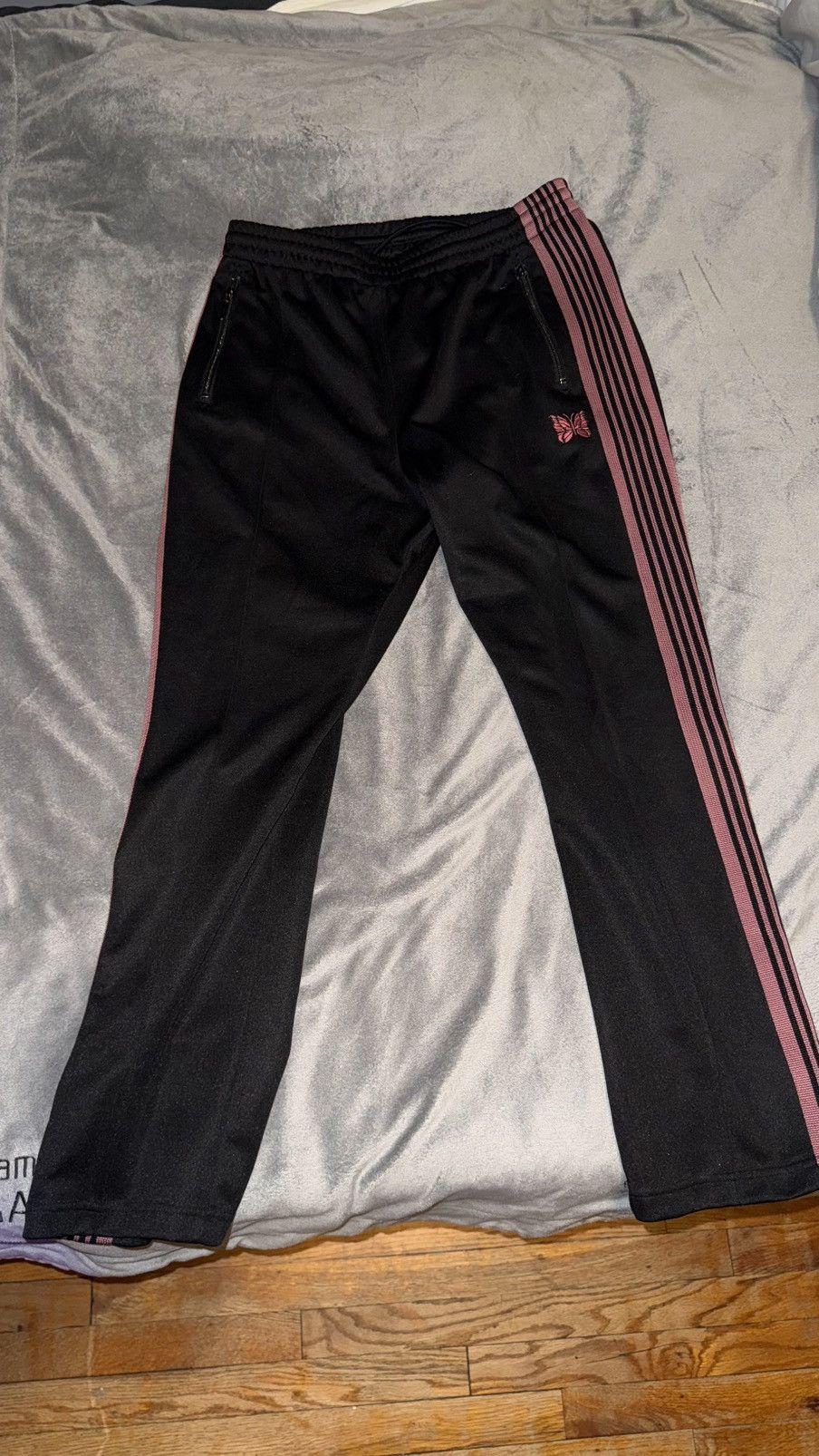 Needles Needles Narrow Track Pants “Black” Size US 32 / EU 48 - 2 Thumbnail