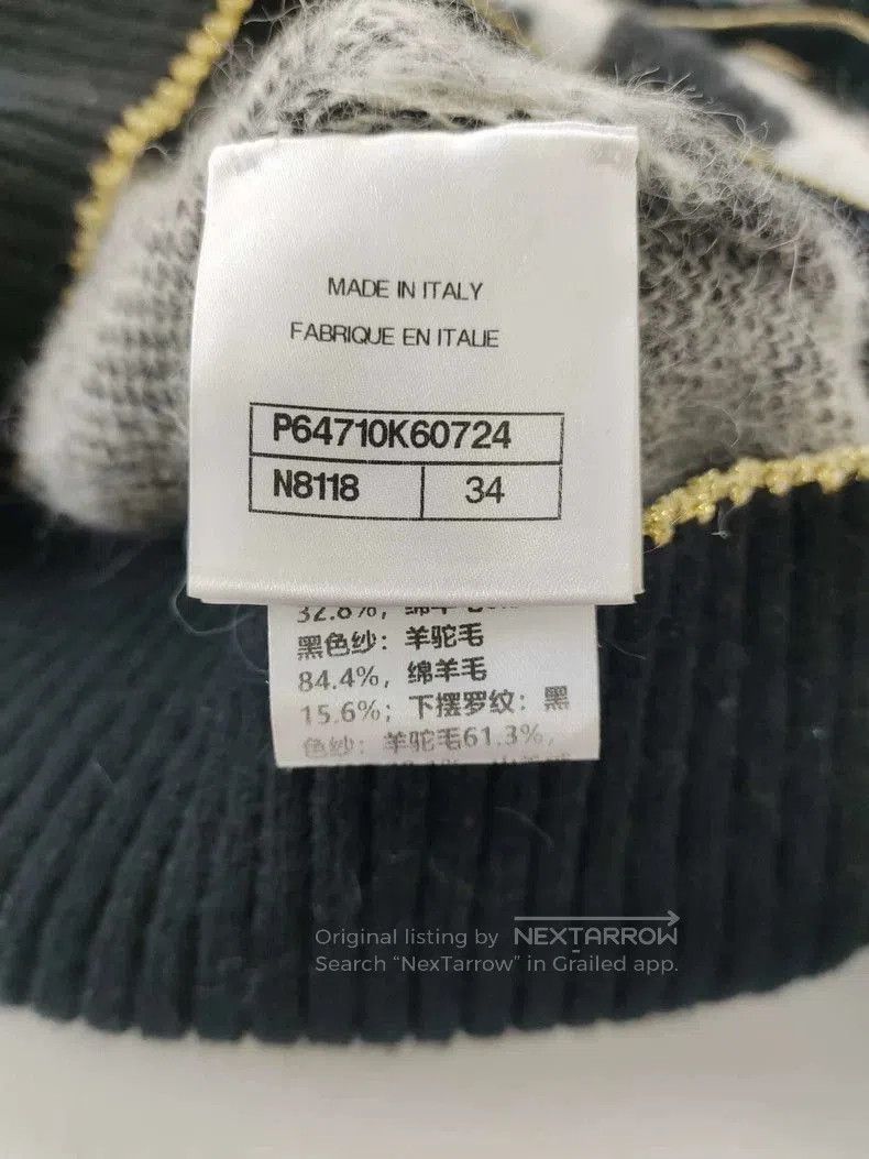 Chanel Chanel Black White Mohair Sweater. Size US XS / EU 42 / 0 - 4 Thumbnail