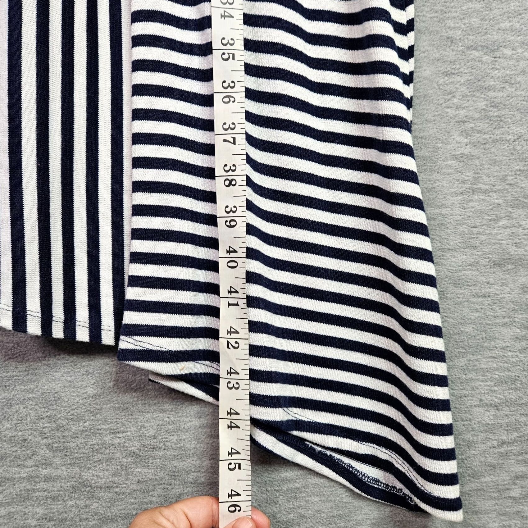 Michael Kors Michael Kors Black White Stripe Sleeveless Asymmetrical Fit Flare Dress Sz S Size S / US 4 / IT 40 - 3 Thumbnail