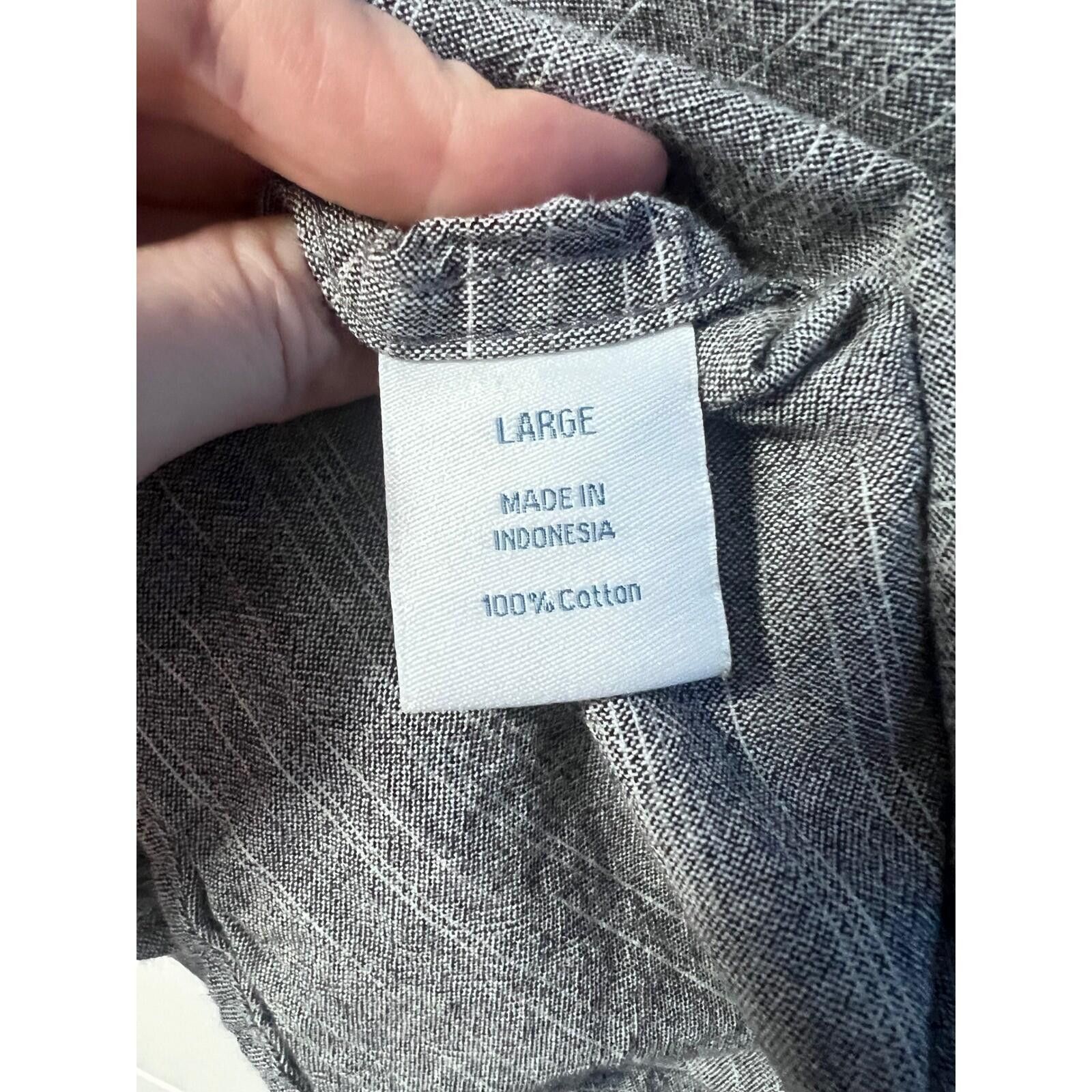 Urban Pipeline Urban Pipeline Button Down Kids Large Gray Striped Shirt Size US L / EU 52-54 / 3 - 4 Thumbnail