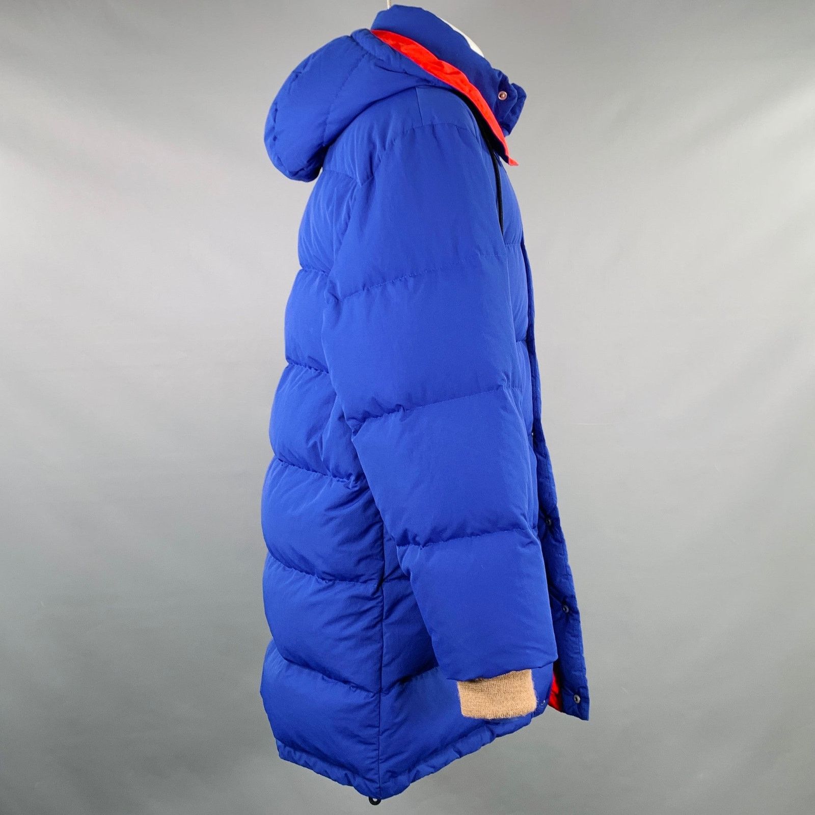 Gucci Size 36 Blue Red Polyamide Puffer Goose Down Hooded Coat Size US S / EU 44-46 / 1 - 2 Thumbnail