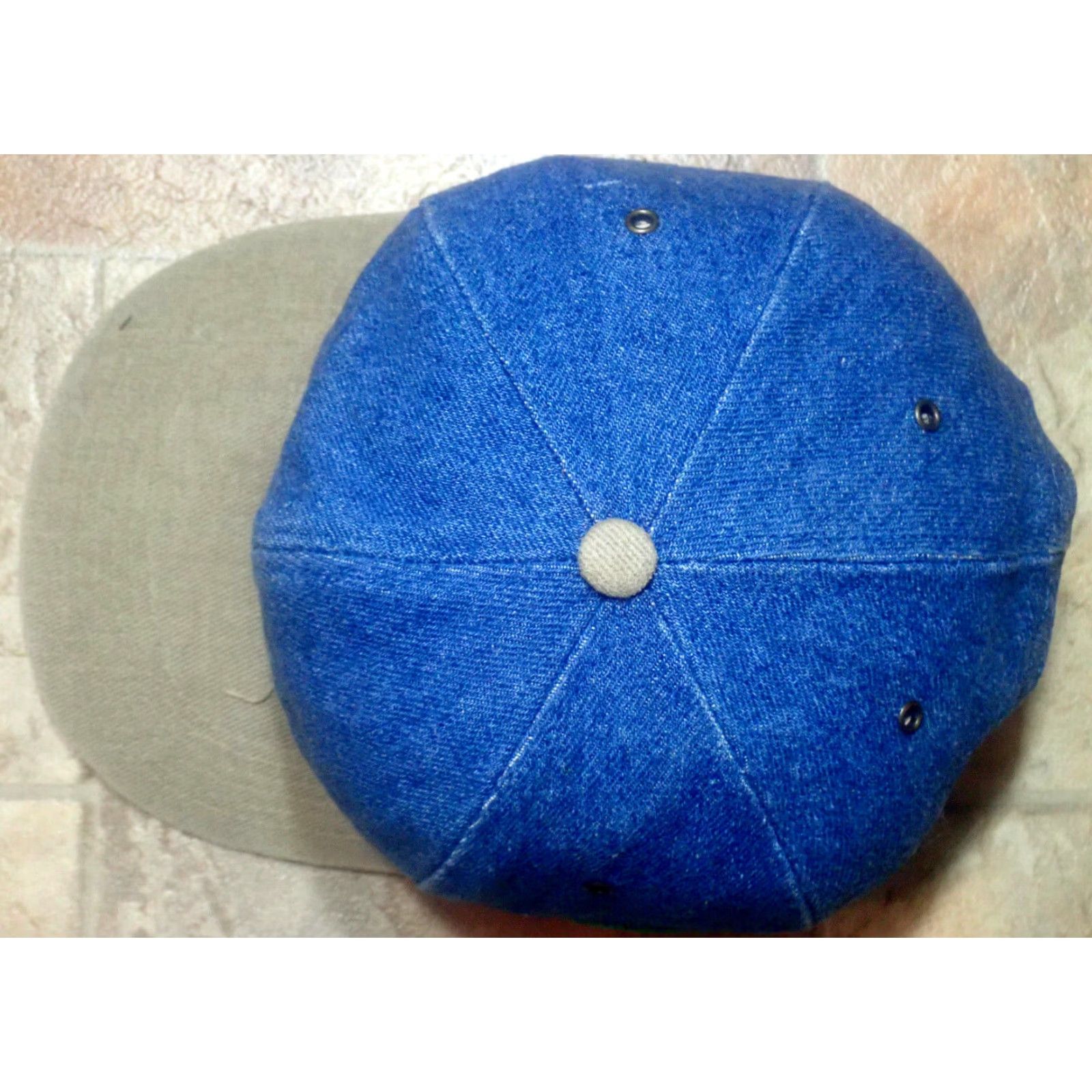 John Deere VINTAGE John Deere Trucker Hat K-Products Denim Snapback Adjustable Blue Size ONE SIZE - 5 Thumbnail