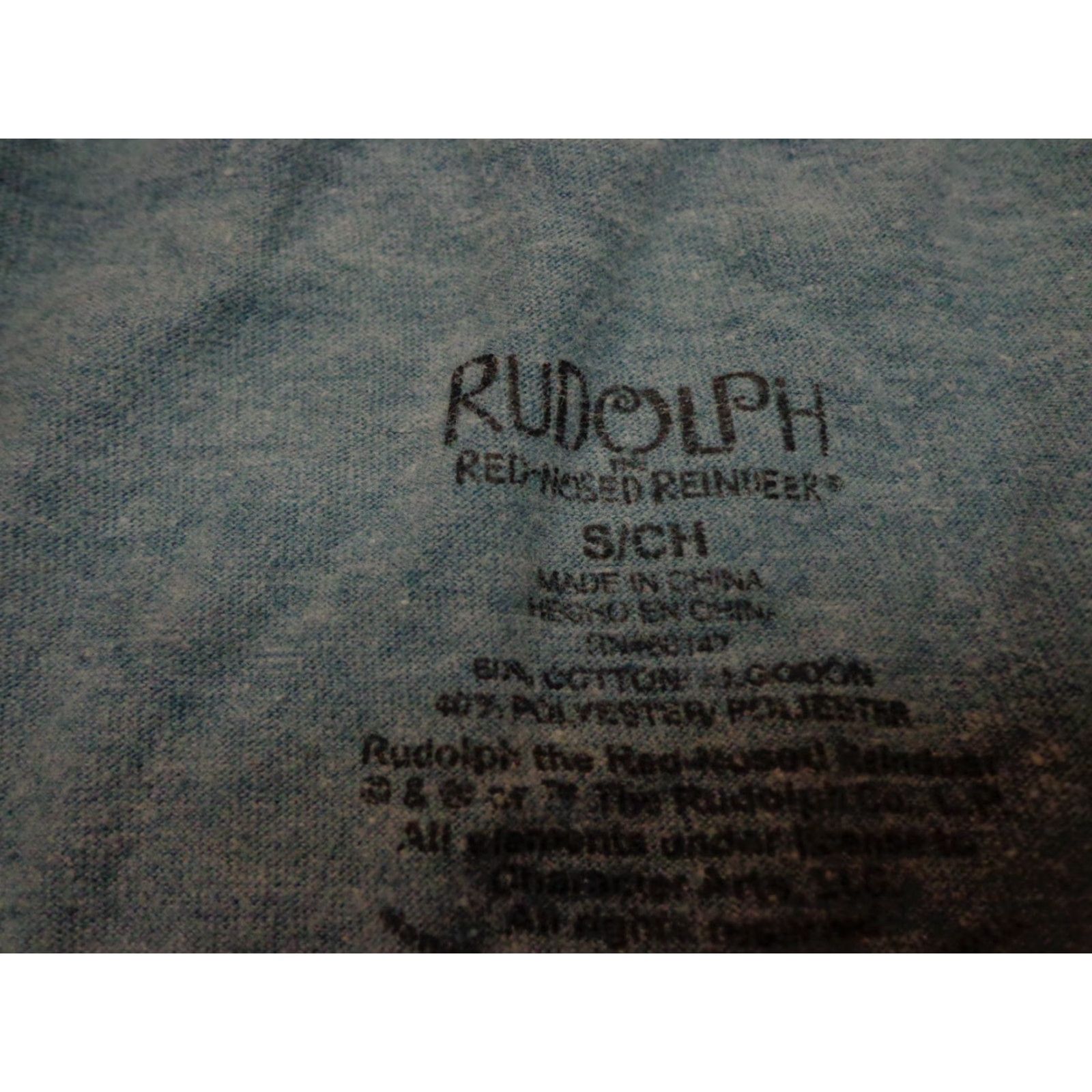 Vintage Rudolph T-Shirt Christmas Men S Blue "LET'S CHILL" Bumble Rudolph The Red Nosed Reindeer Winter 90s Boys Girls? Size US S / EU 44-46 / 1 - 3 Thumbnail