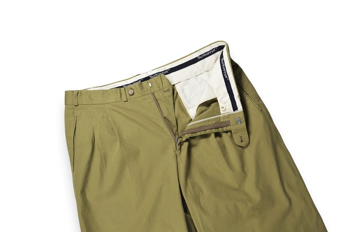 Burberry 90s Vintage Burberry's Relaxed FIt Cotton Trousers Pants Size US 34 / EU 50 - 6 Thumbnail