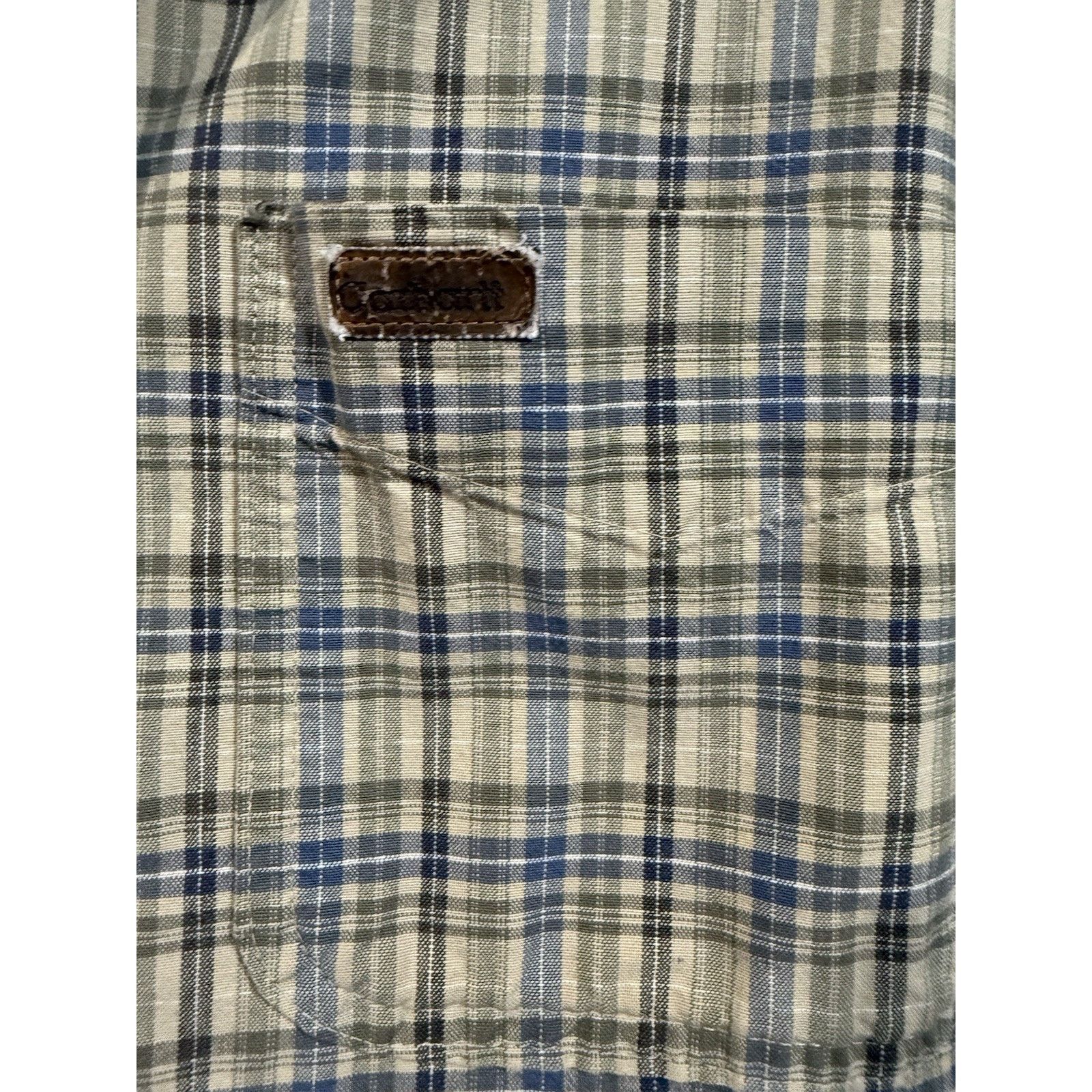 Carhartt Vintage Carhartt Men's Shirt Distressed Frayed Collar Sz 2XL Size US XXL / EU 58 / 5 - 3 Thumbnail