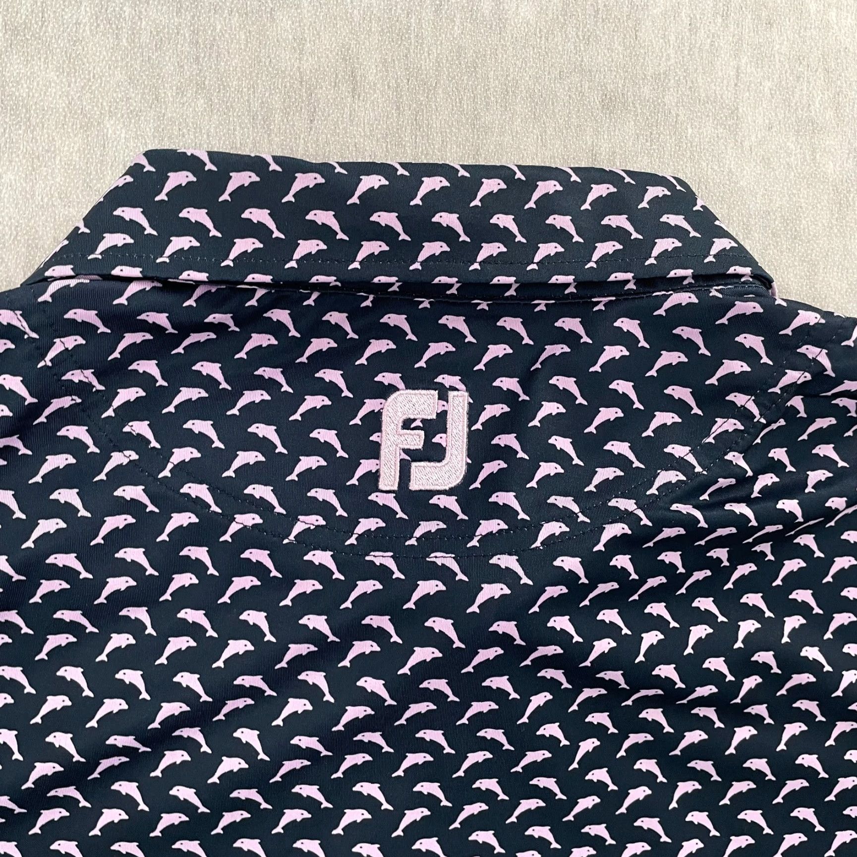 Footjoy Footjoy Polo Shirt Mens XL Blue Purple Dolphins Print Golf The Logo Club Size US XL / EU 56 / 4 - 4 Thumbnail
