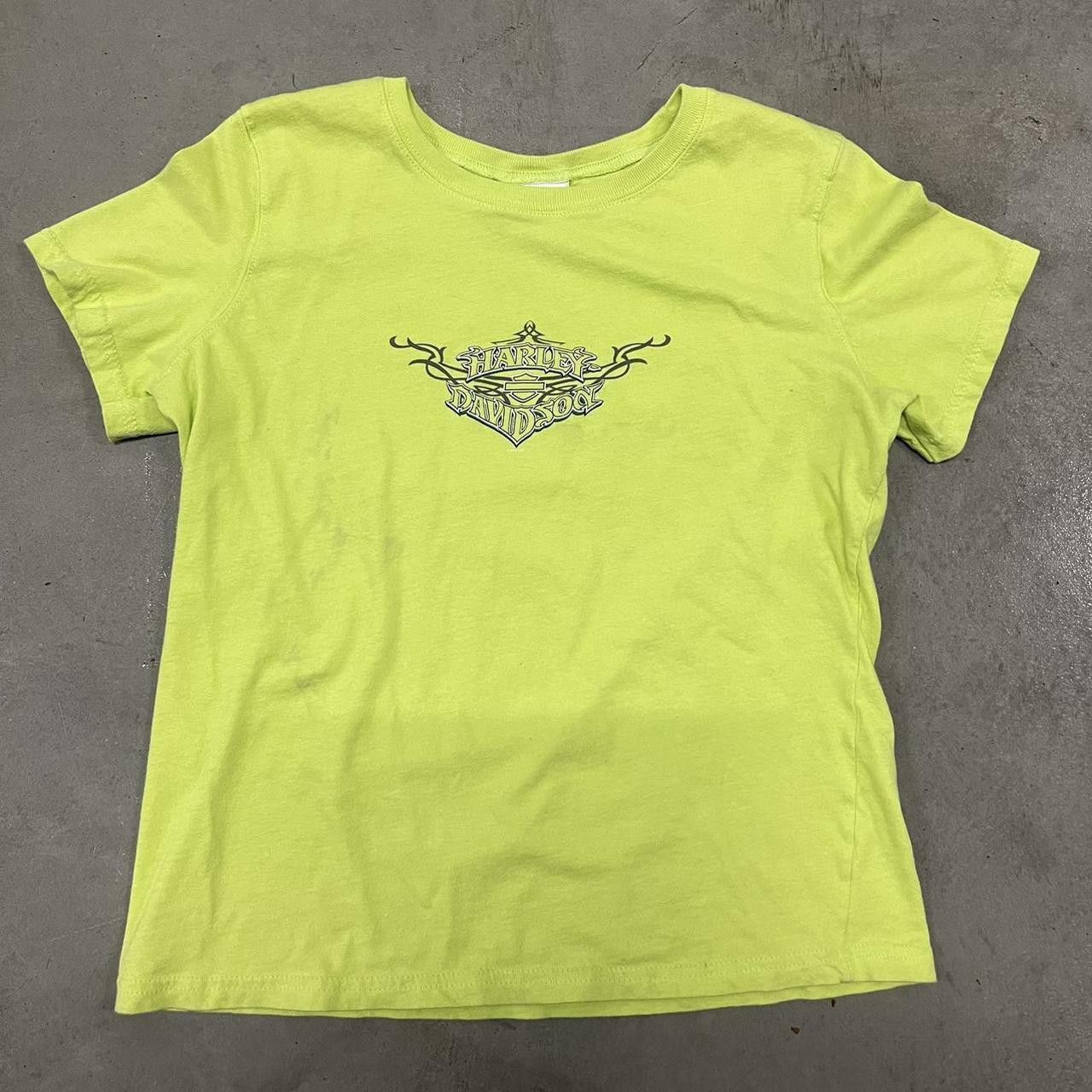 Harley Davidson Crazy Vintage Y2K/2000s Harley Davidson Made in 2000 Very Y2K Women Graphic Tee! Size US M / EU 48-50 / 2 - 1 Thumbnail