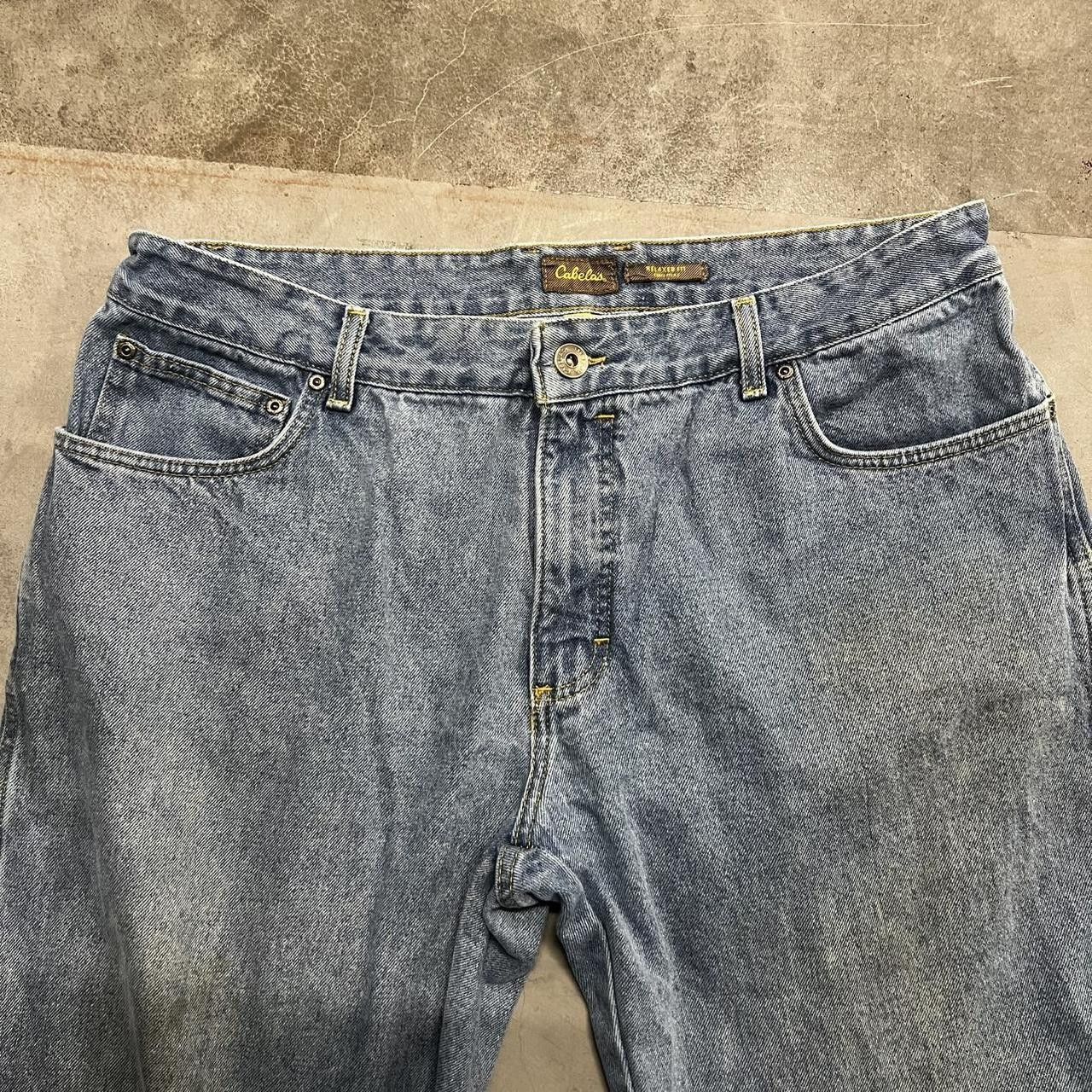 Vintage Vintage Y2K/2000s Super Baggy Medium Wash Skater Style Denim Jeans! Size US 36 / EU 52 - 4 Thumbnail