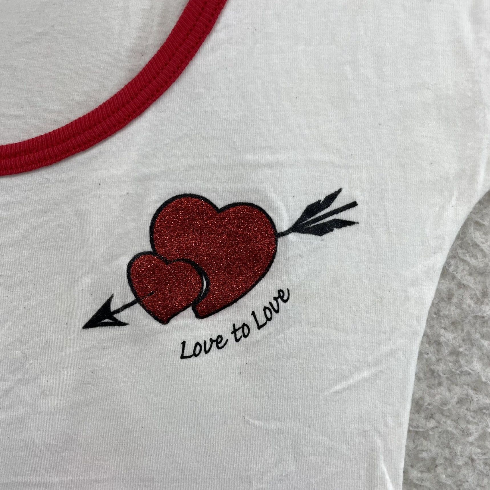 Dolce & Gabbana VINTAGE Dolce&Gabbana D&G Top Shirt Heart Love Scoop Neck Cyber Fairy Grunge XS White Womens Size XS / US 0-2 / IT 36-38 - 3 Thumbnail