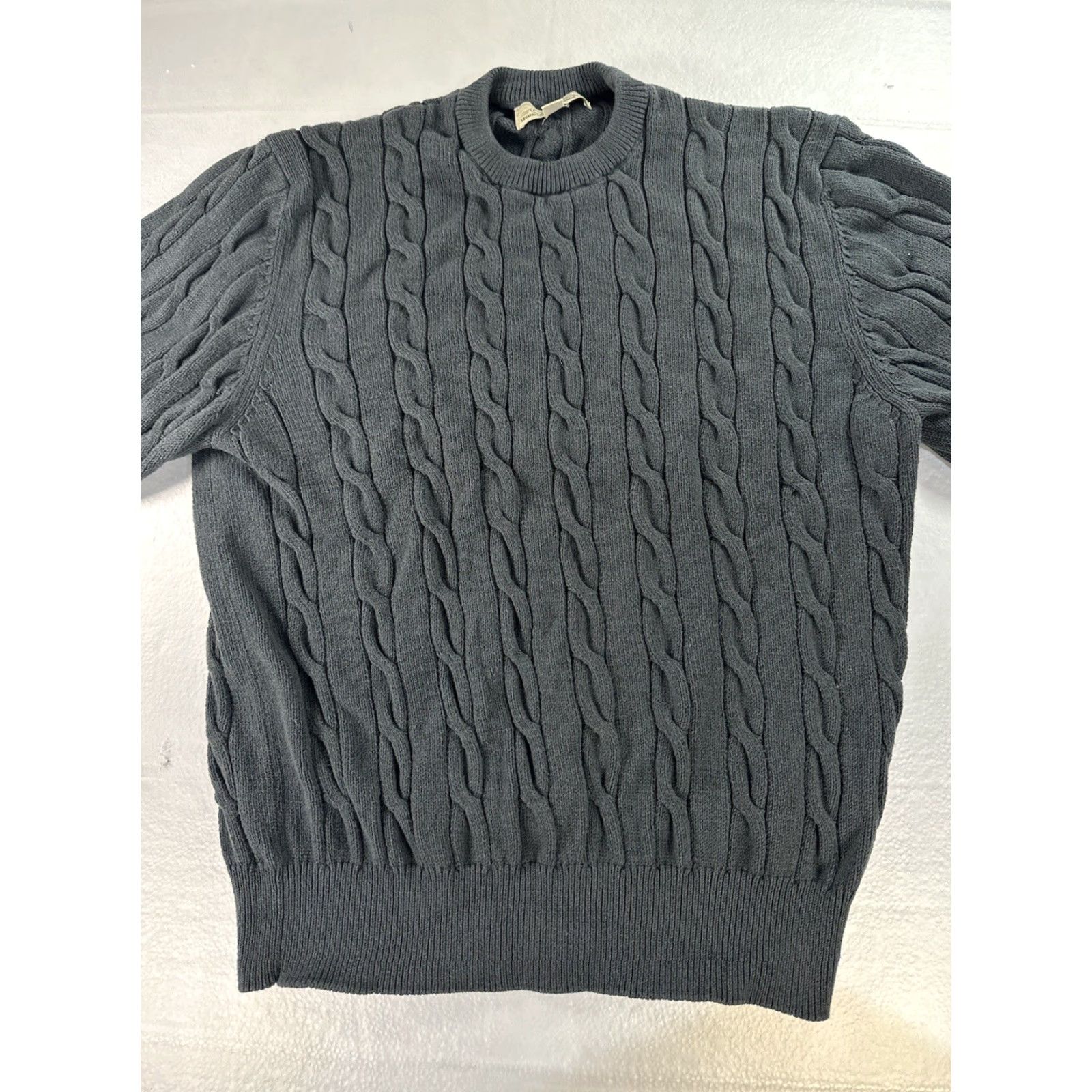 Vintage Cabela’s Cable Knit Sweater Gray Crewneck Heavy Knit Mens Large Regular Knit Pullover Casual Winter Fall Womens Mens? Size US L / EU 52-54 / 3 - 7 Thumbnail