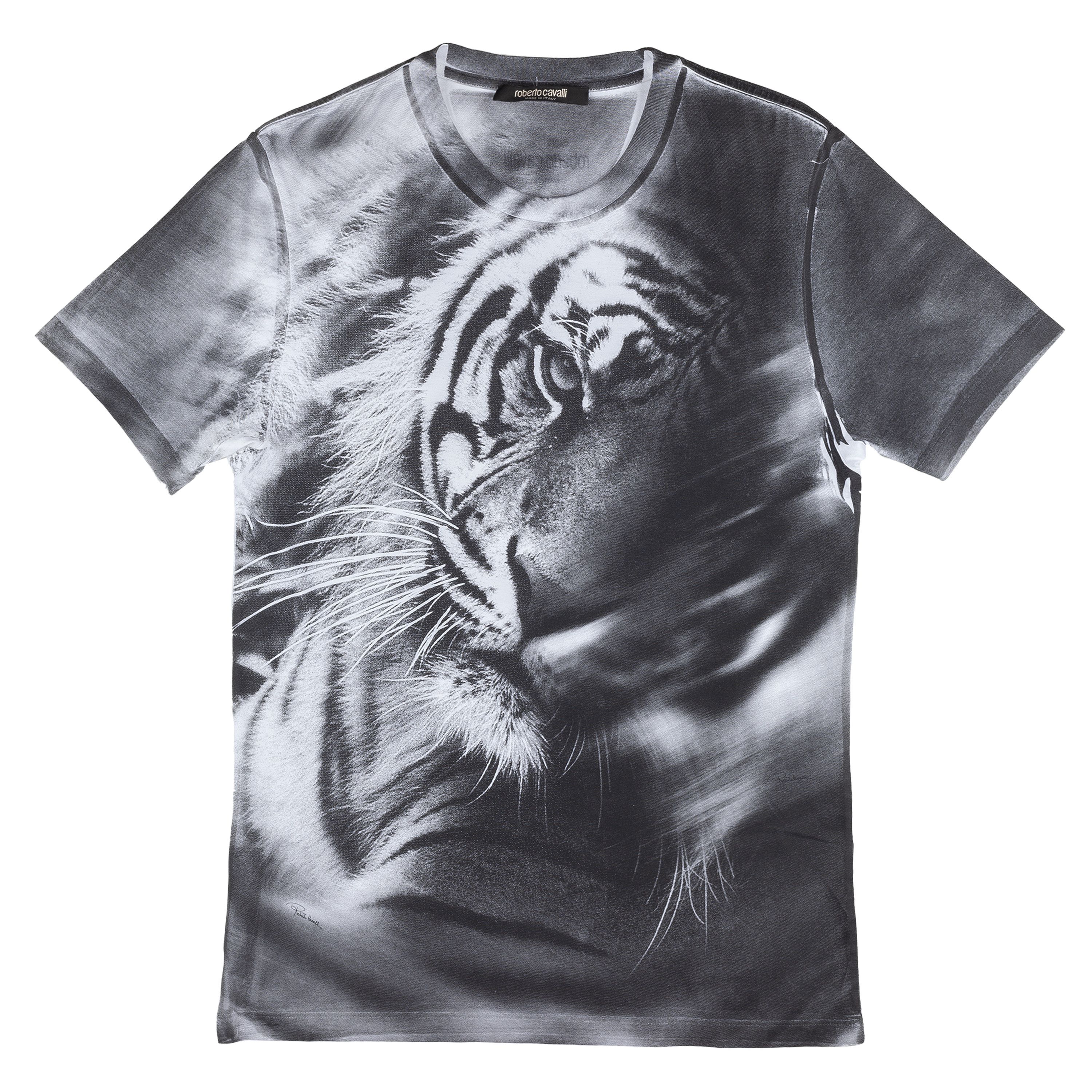 Roberto Cavalli Roberto Cavalli Re-Edition Tiger T-Shirt (S) Size US S / EU 44-46 / 1 - 1 Thumbnail