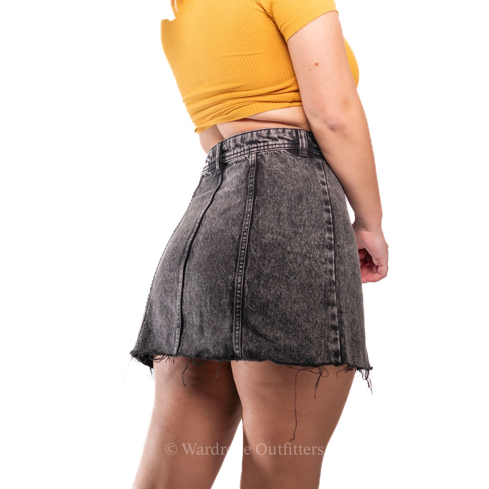 H&M Black Denim Jean Skirt by H&M Size 27" / US 4 / IT 40 - 5 Thumbnail
