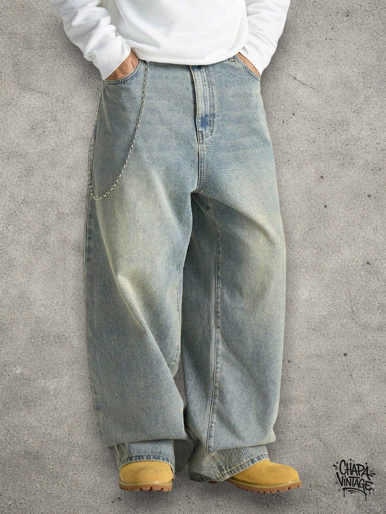 Vintage Baggy vintage jeans Size US 32 / EU 48 - 1 Thumbnail