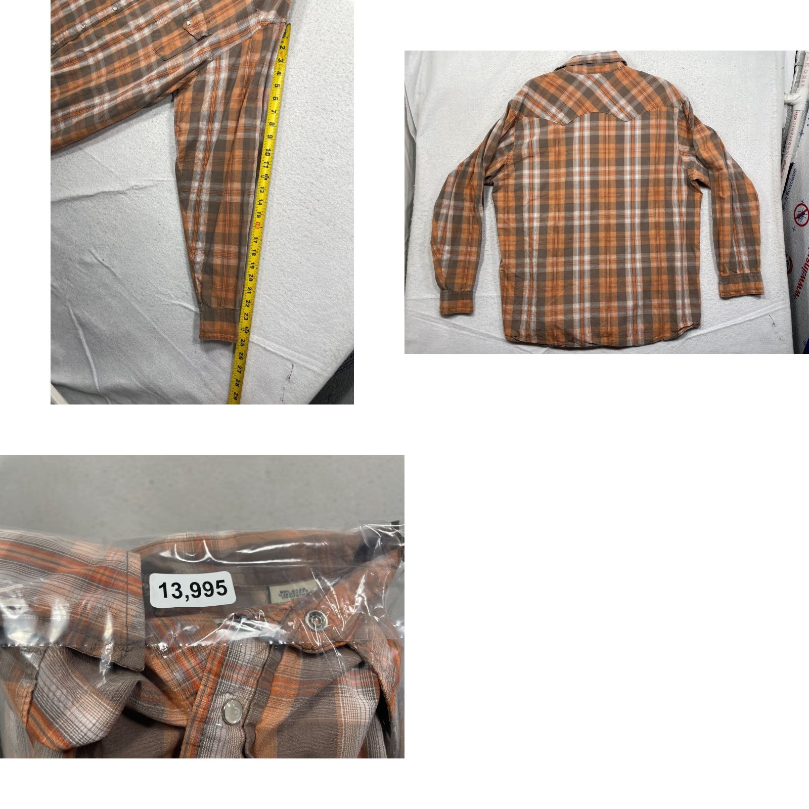 Wrangler Wrangler Shirt Mens XL Long Sleeve Plaid Button-Down Western Casual Multicolor Cotton Denim Pattern 90s Theme Mens Size US XL / EU 56 / 4 - 8 Thumbnail