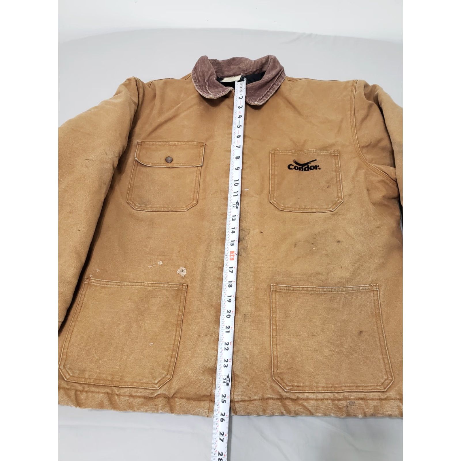 Vintage VINTAGE Condor Jacket Utility Work Mens Size L Tan Brown Full Zip 3WE40 Size US L / EU 52-54 / 3 - 4 Thumbnail
