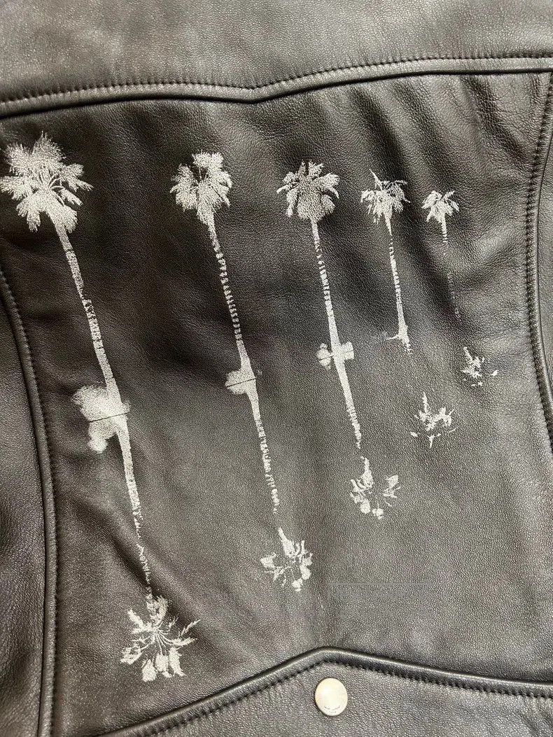 Saint Laurent Paris Saint Laurent Floral Biker Leather Jacket. Size US S / EU 44-46 / 1 - 4 Thumbnail