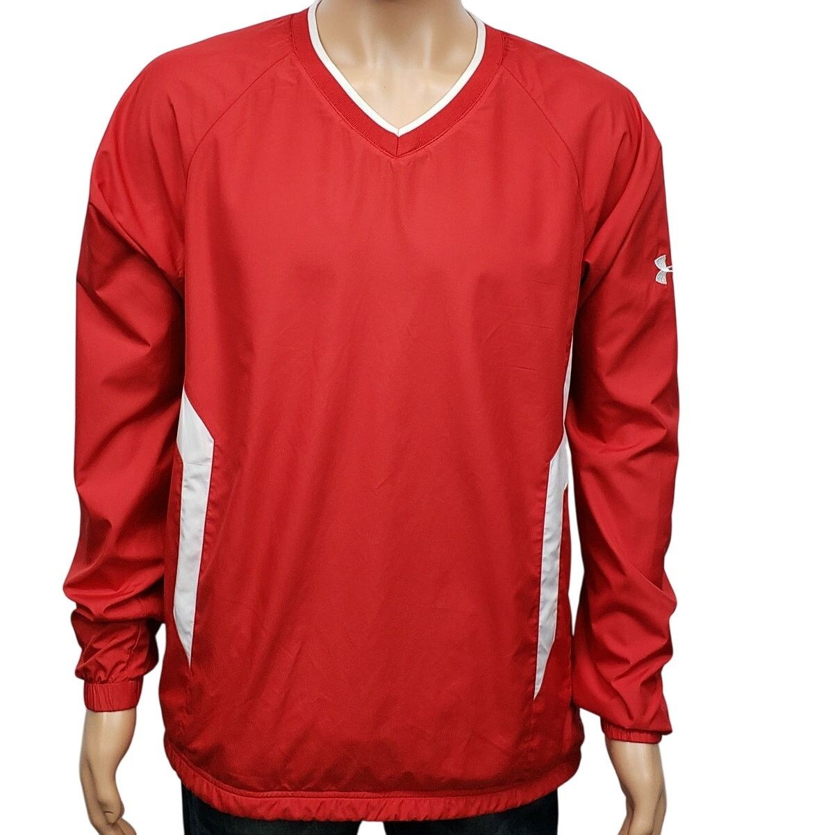 Under Armour UNDER ARMOUR Baseball Jacket Windbreaker Pullover Top Mesh Size US M / EU 48-50 / 2 - 2 Thumbnail