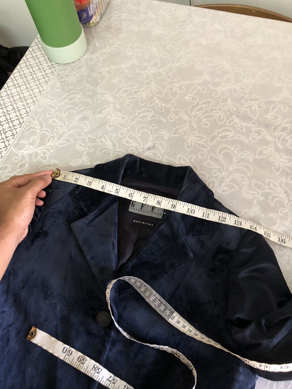 Gianfranco Ferre Vintage Gianfranco ferre Velvet Single Breasted Blazer Size XS / US 0-2 / IT 36-38 - 18 Thumbnail