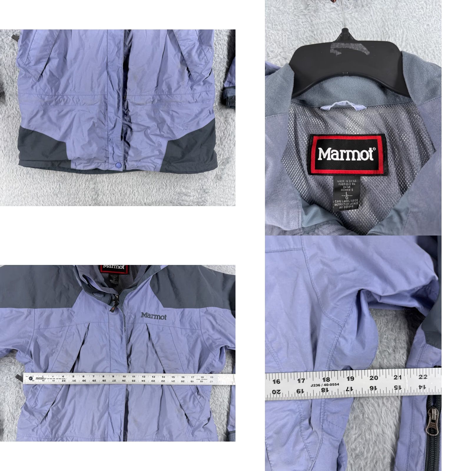 Marmot Marmot Jacket Womens Medium Purple Full Zip Hooded Nylon Shell Poly Lined READ Size M / US 6-8 / IT 42-44 - 8 Thumbnail