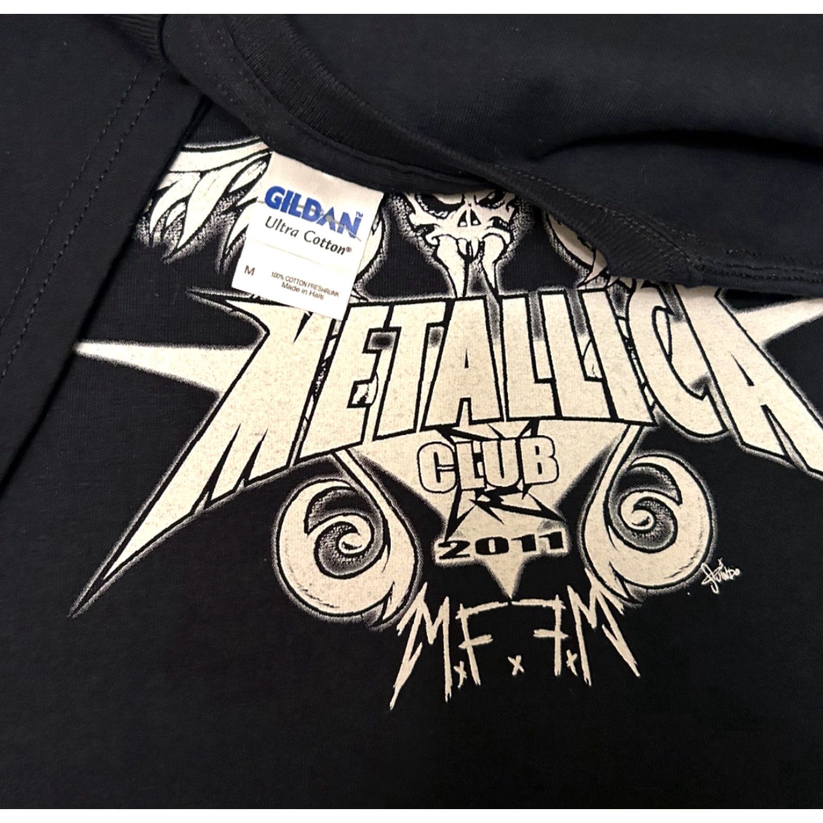 Vintage VINTAGE Metallica Shirt Mens Size M Black 90s Band Rock Tee Metallica Club 2011 VTG Shirt Mens Size Medium Size US M / EU 48-50 / 2 - 3 Thumbnail