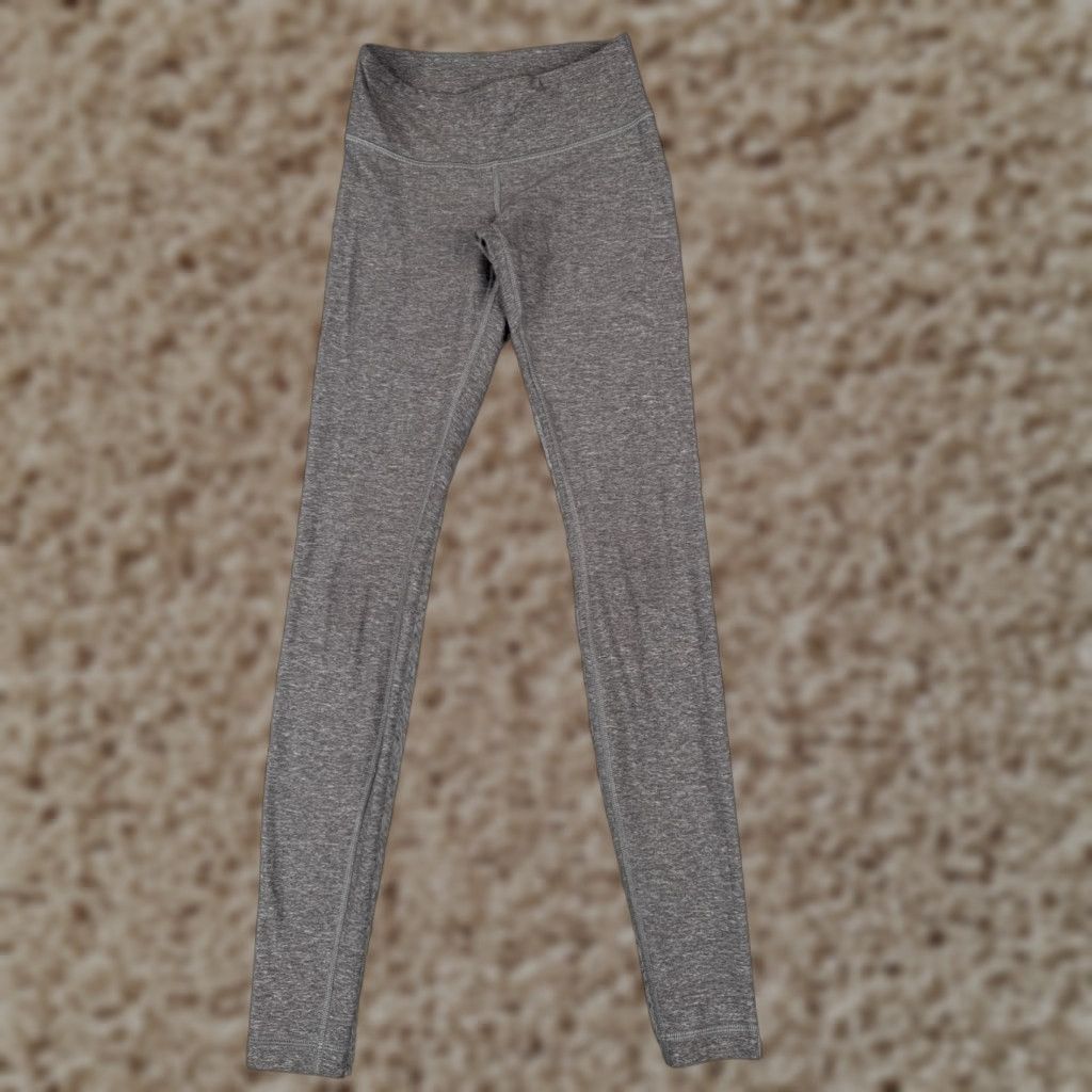 Lululemon VINTAGE Lululemon Wunder Under Pants Women's Yoga Workout Skinny Gym Activewear 2 Gray Size 26" / US 2 / IT 38 - 1 Thumbnail