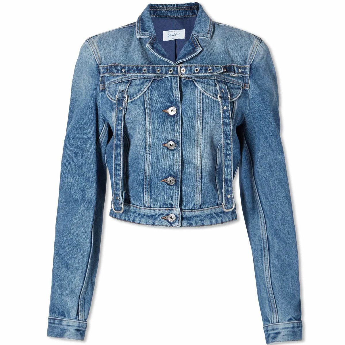 Off-White o1y1125 Denim Jacket in Blue Size M / US 6-8 / IT 42-44 - 1 Thumbnail