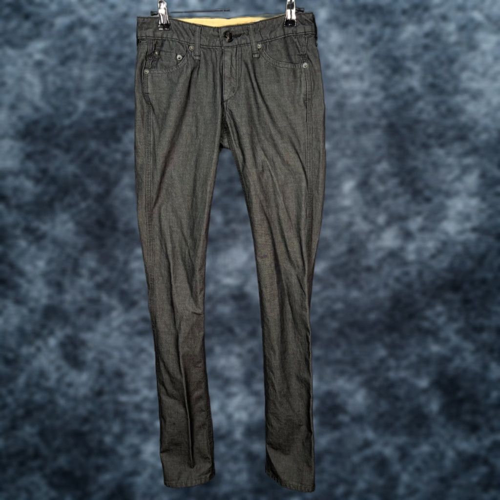 Rag & Bone rag & bone Womens 25 Gray Skinny Jeans Cotton Blend Denim 5-Pocket Inseam 32 Size 42" / US 20 - 1 Thumbnail