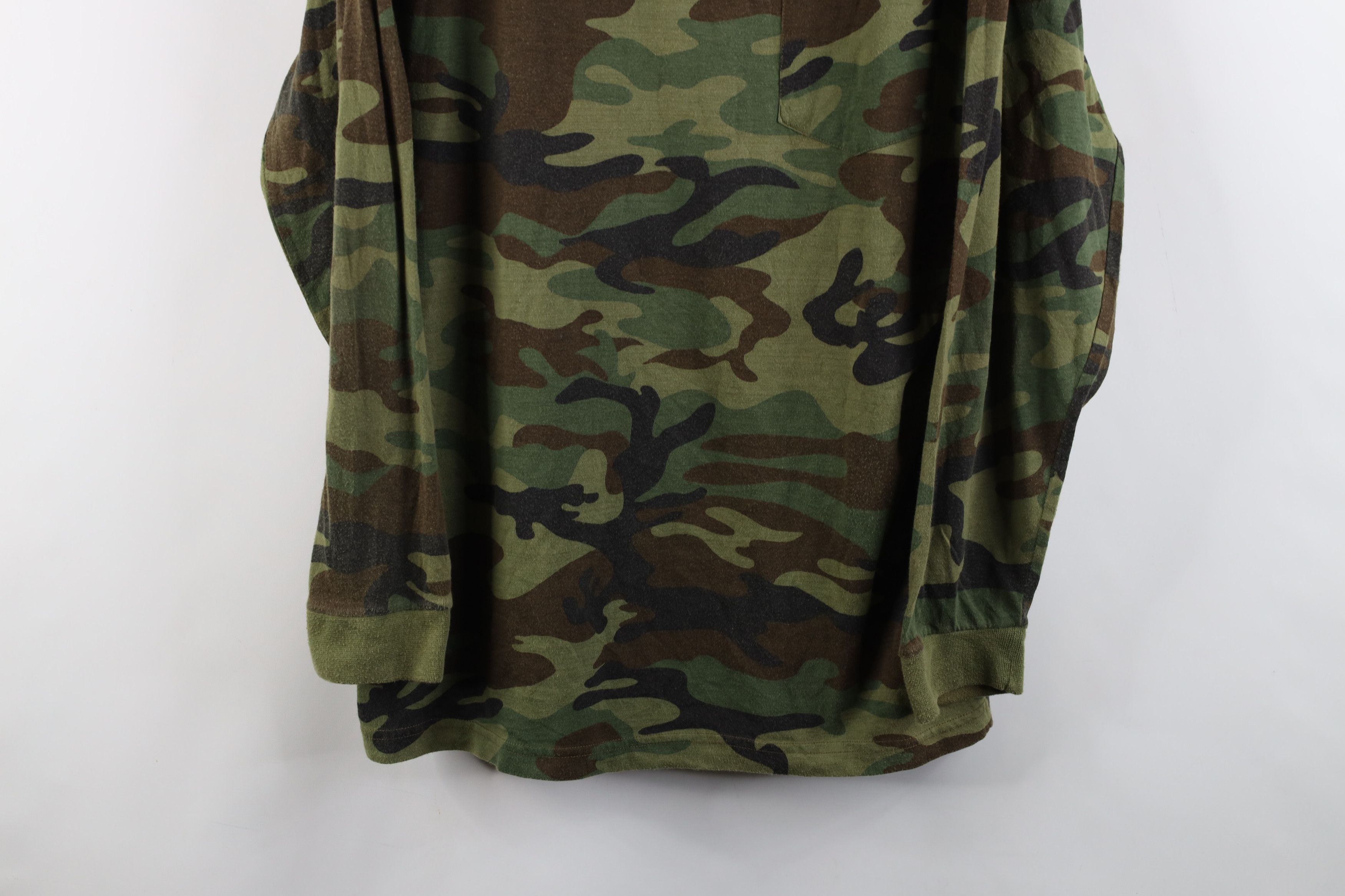 Vintage Vintage 90s Streetwear Thin Camouflage Long Sleeve T-Shirt Size US XL / EU 56 / 4 - 3 Thumbnail