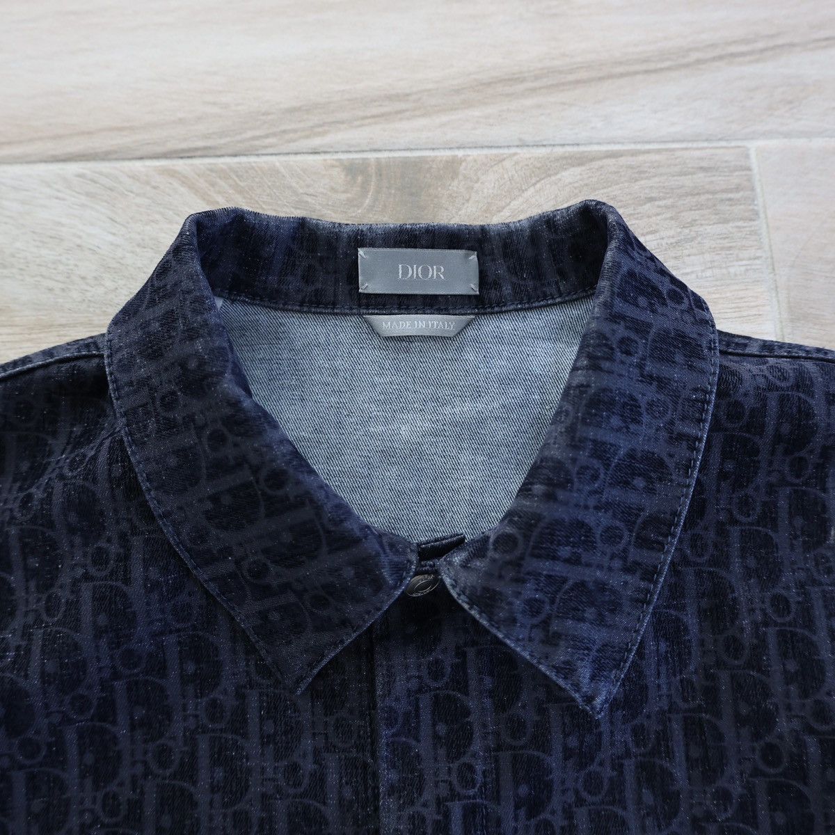 Dior Dior Oblique Grey Denim Jacket Size US L / EU 52-54 / 3 - 2 Thumbnail