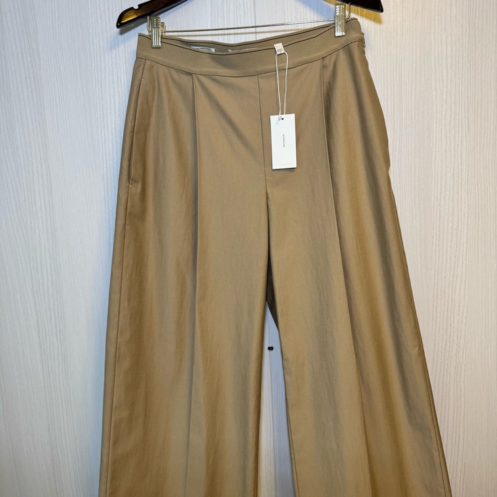 Vince Vince Beige Wide-Leg Trousers Size 30" / US 8 / IT 44 - 3 Thumbnail