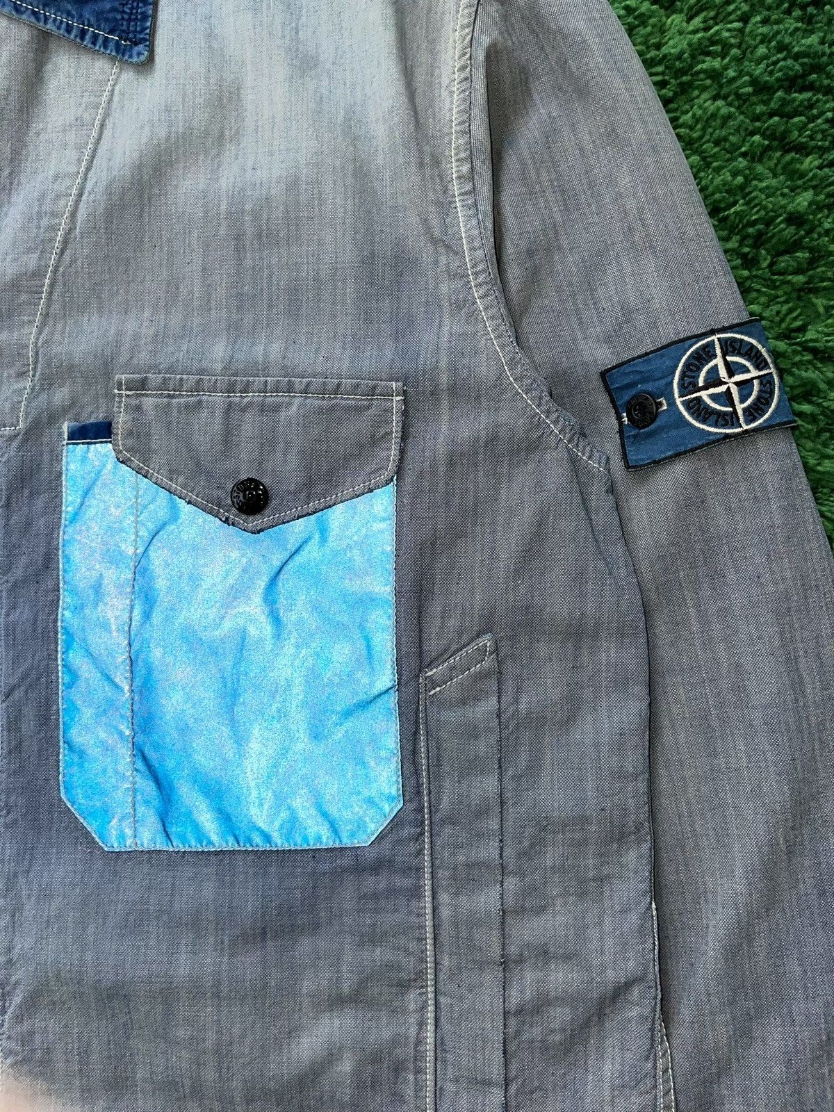 Massimo Osti × Stone Island × Vintage Stone Island 2006 denim badge Short Version Jacket Size US XL / EU 56 / 4 - 3 Thumbnail