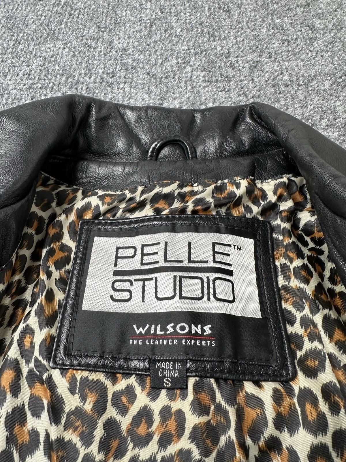 Wilsons Leather Womens Pelle Studio Wilsons Jacket Leopard Lined, Size S Size S / US 4 / IT 40 - 6 Thumbnail