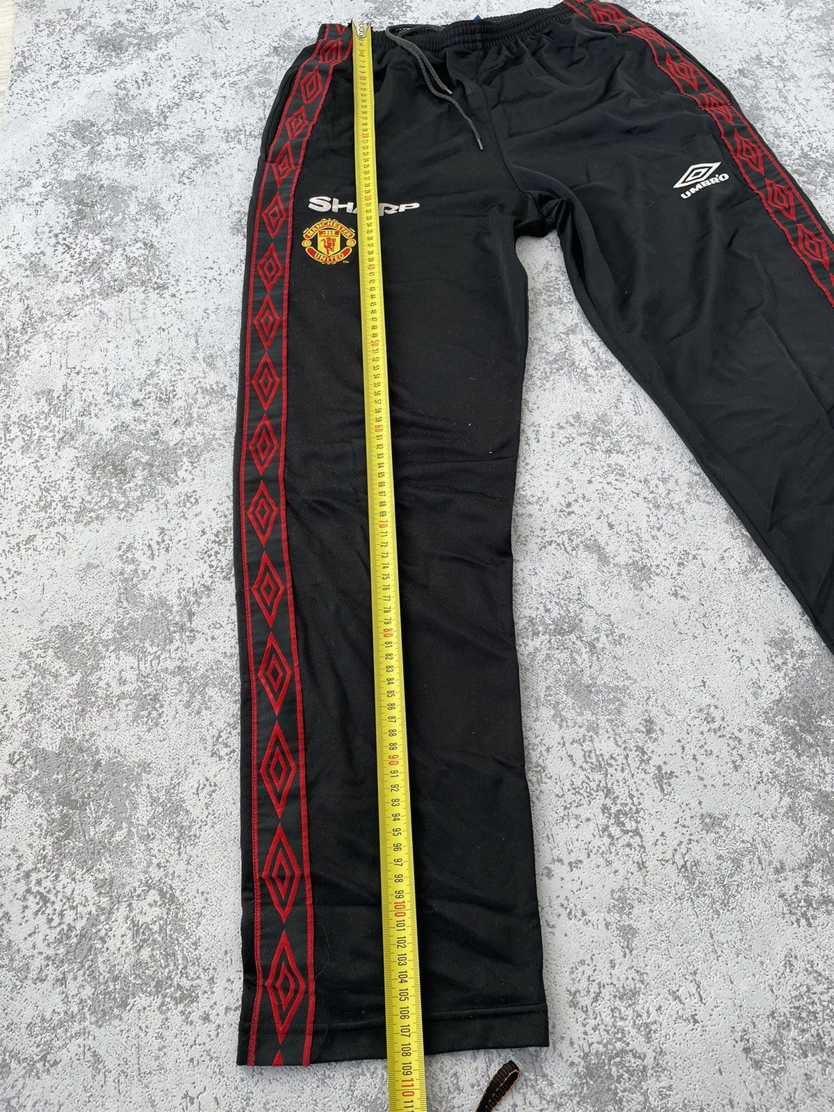 Umbro Vnt Rare❗️Manchester United 90s Sharp Umbro Track Pants Size US 34 / EU 50 - 10 Thumbnail