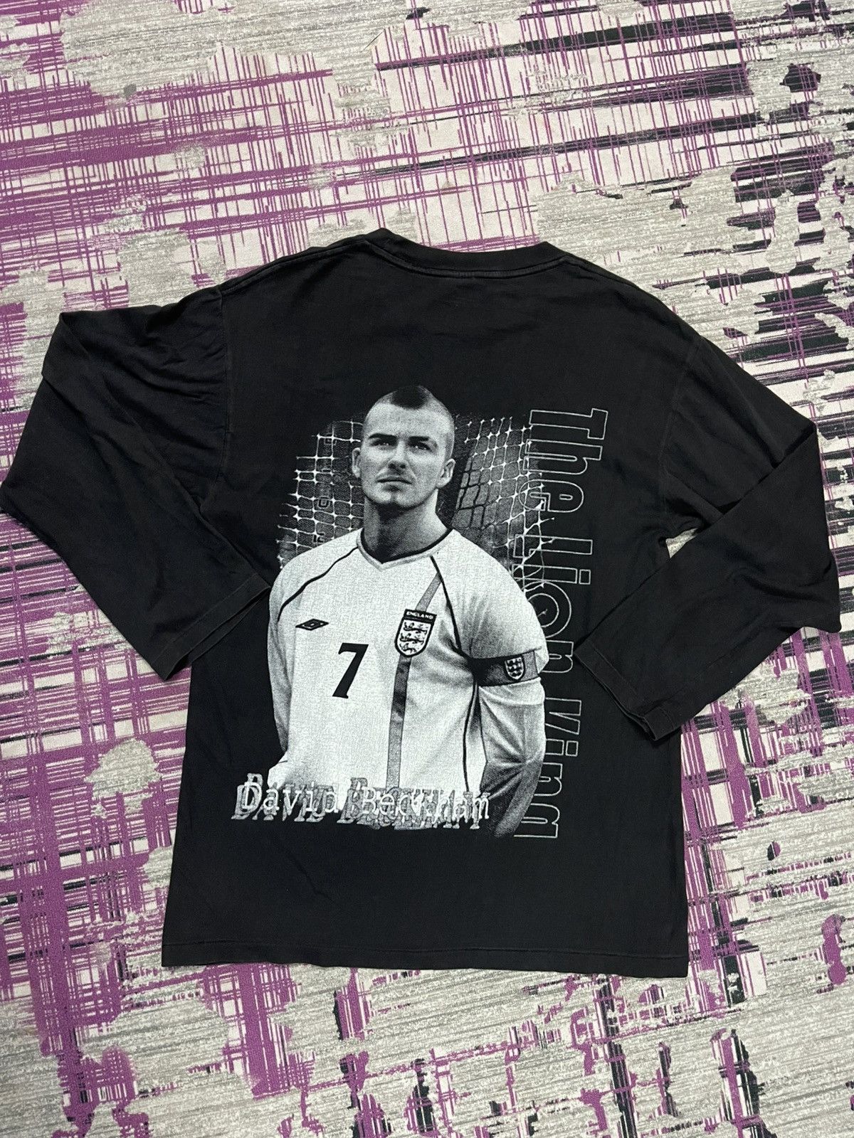 David Beckham VINTAGE DAVID BECKHAM LONG SLEEVE VERY RARE Size US L / EU 52-54 / 3 - 3 Thumbnail