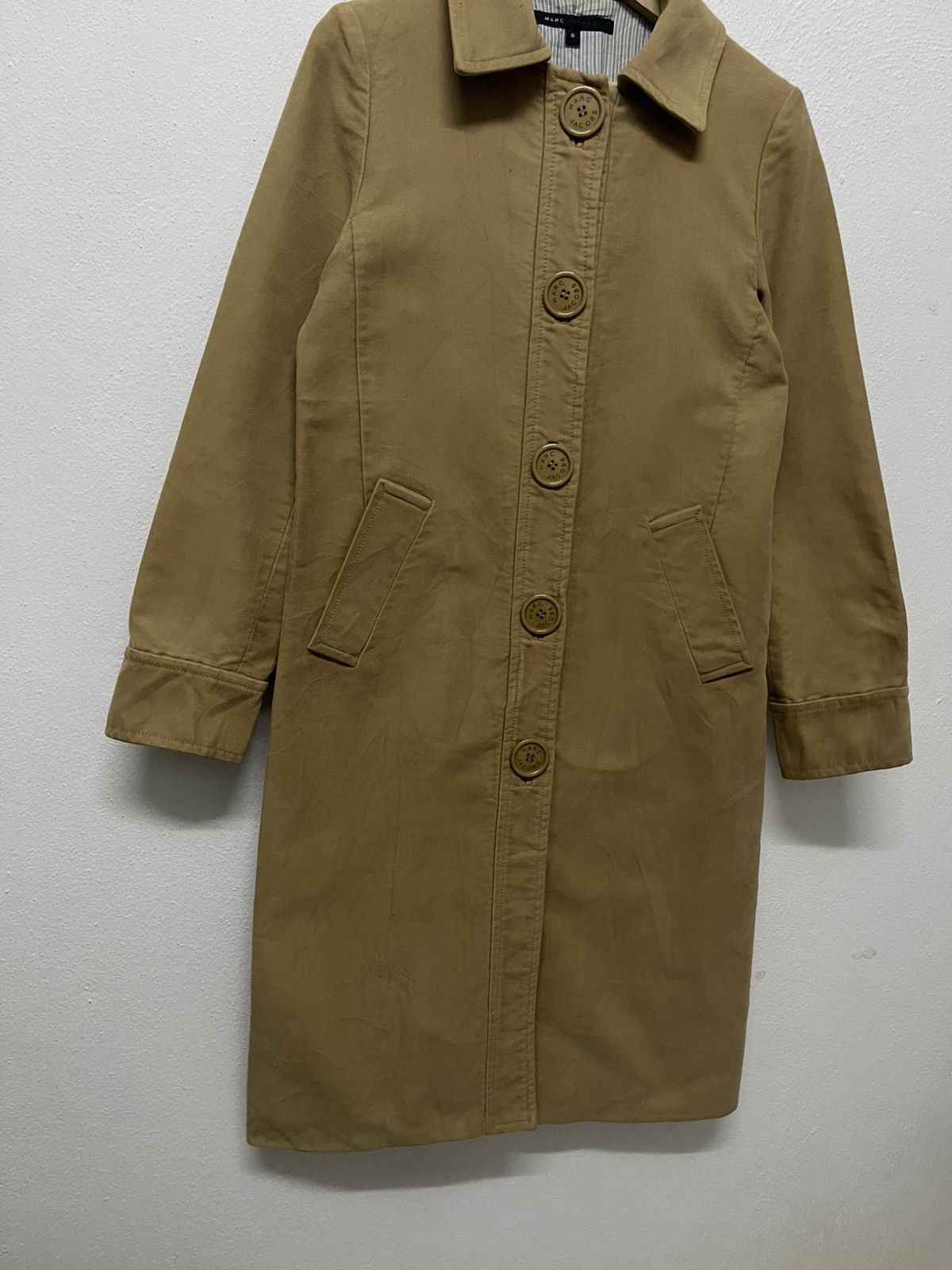 Marc Jacobs 2000s MARC JACOBS BUTTON CLOSURE TRENCH COAT Size M / US 6-8 / IT 42-44 - 3 Thumbnail