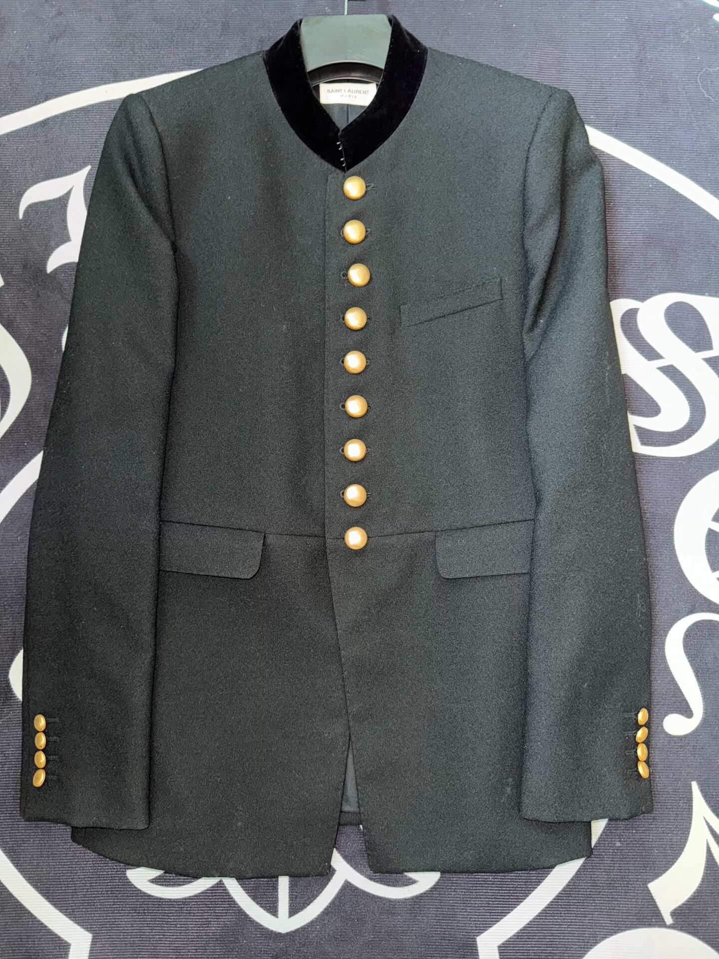 Hedi Slimane Saint Laurent 16AW Court Collar Zhongshan Suit Size US M / EU 48-50 / 2 - 1 Thumbnail