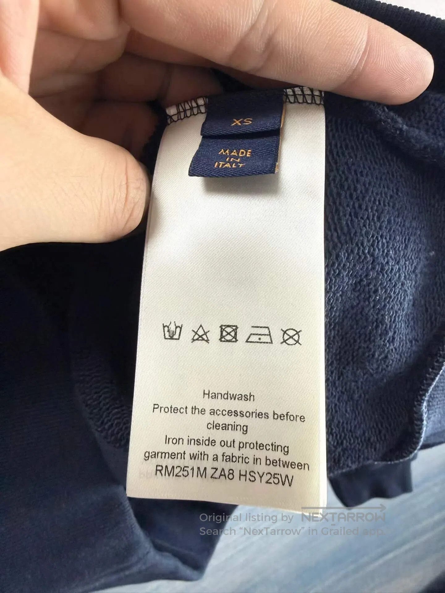 Louis Vuitton Louis Vuitton Deep Blue Diamond Drawcord Full Print Hoodie Size US XS / EU 42 / 0 - 4 Thumbnail